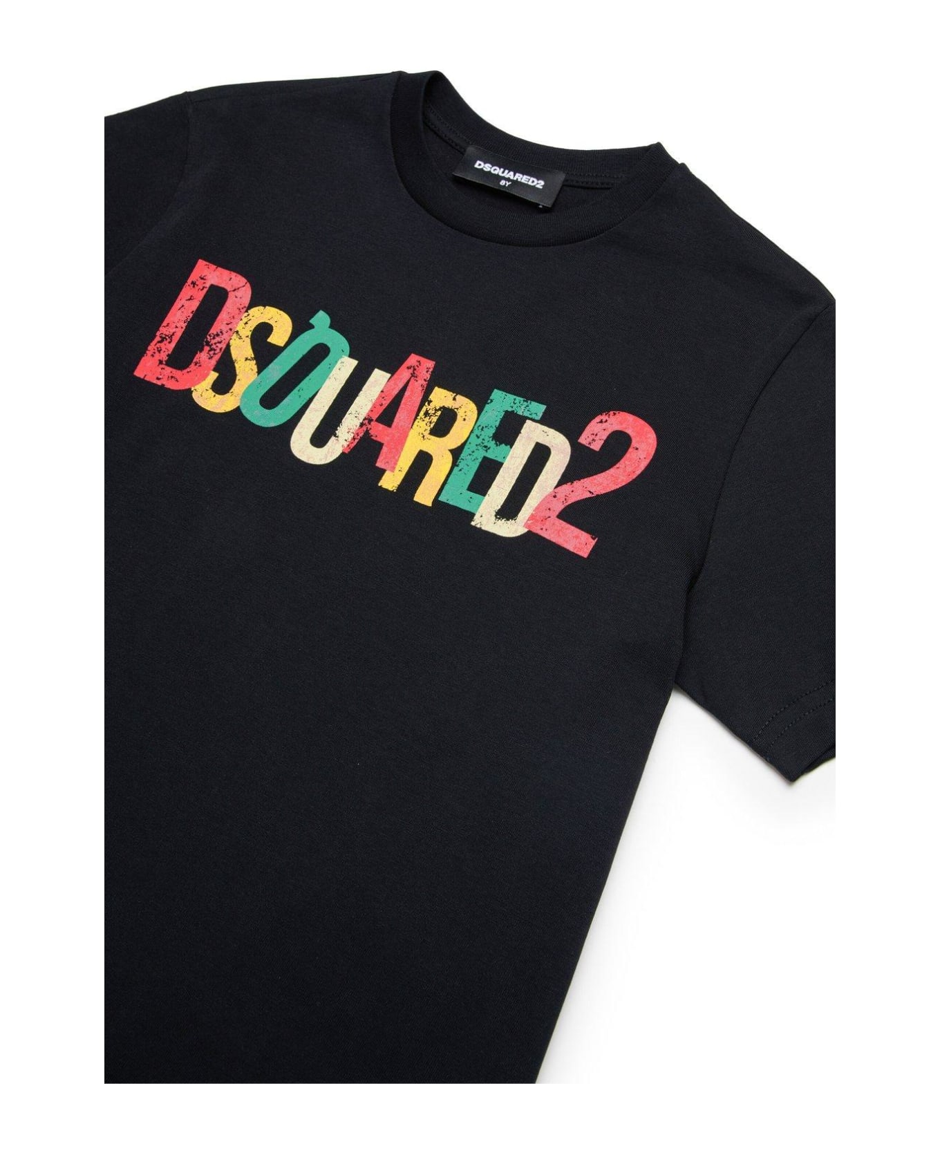 Dsquared2 Logo-printed Crewneck T-shirt - black Tシャツ＆ポロシャツ