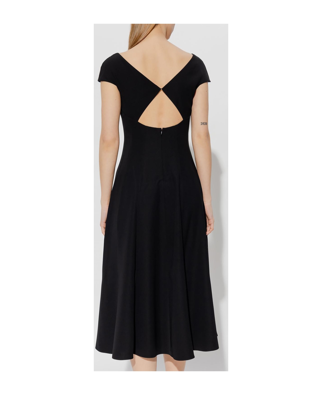 Emporio Armani Sleeveless Dress - Nero ワンピース＆ドレス