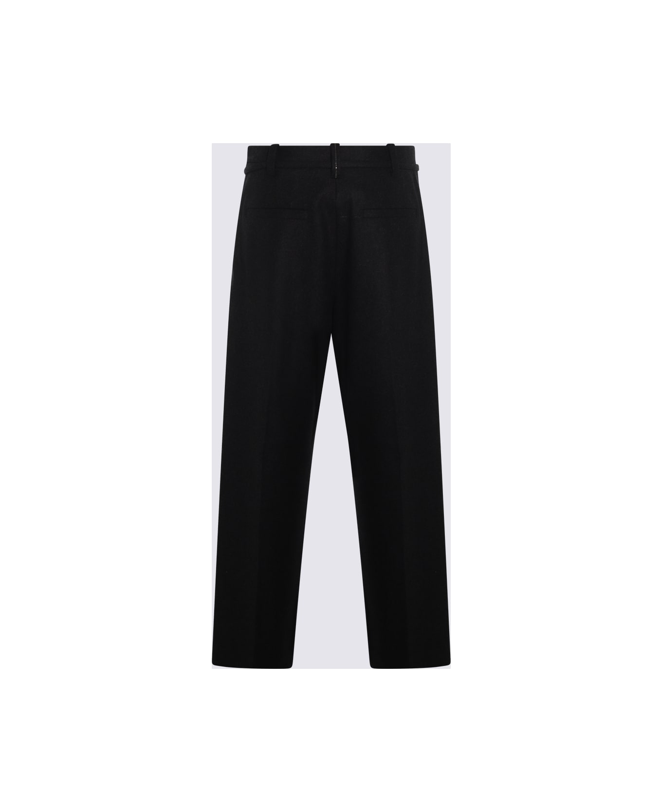 Brunello Cucinelli Black Wool Pants - Gray