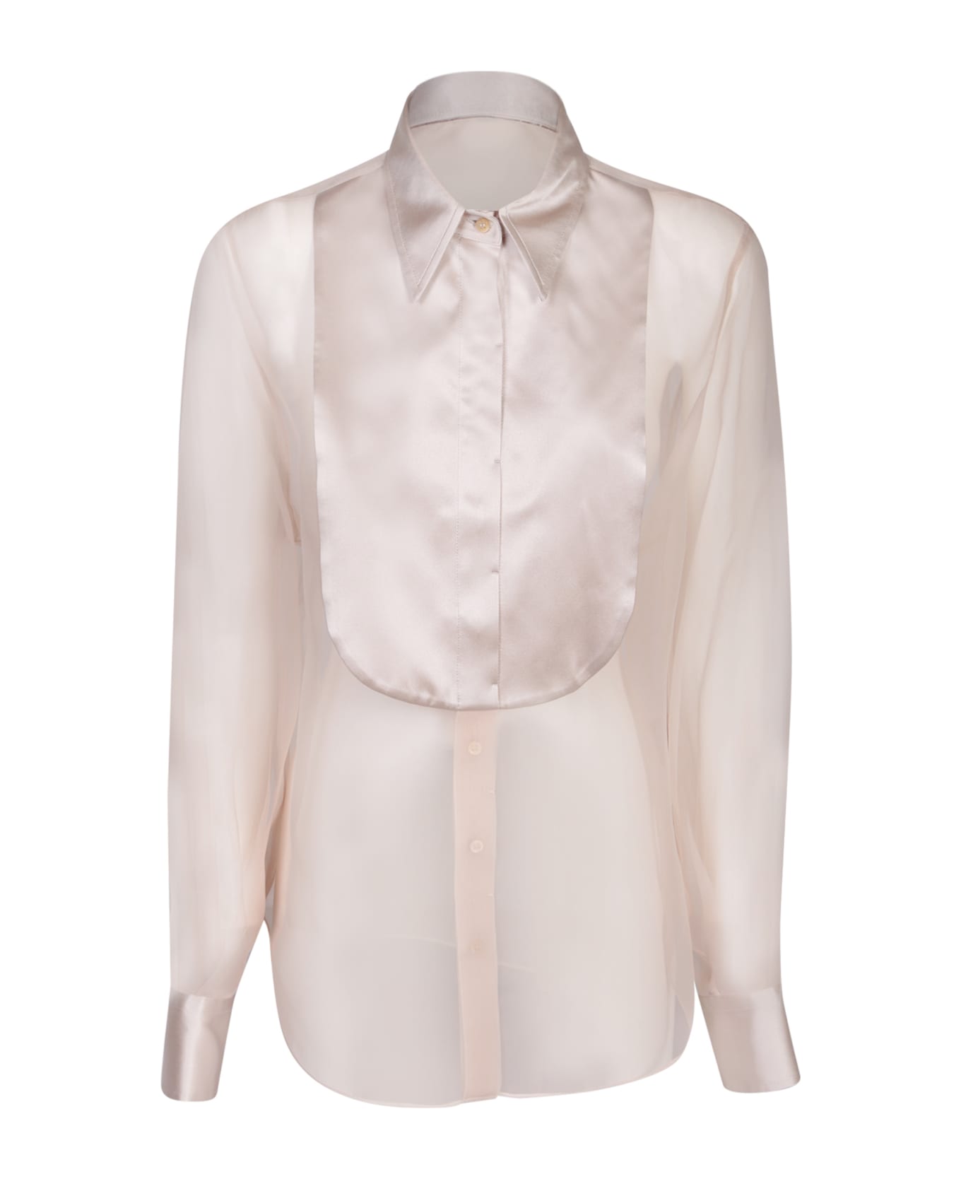 Brunello Cucinelli Buttoned Long-sleeved Top - Pink