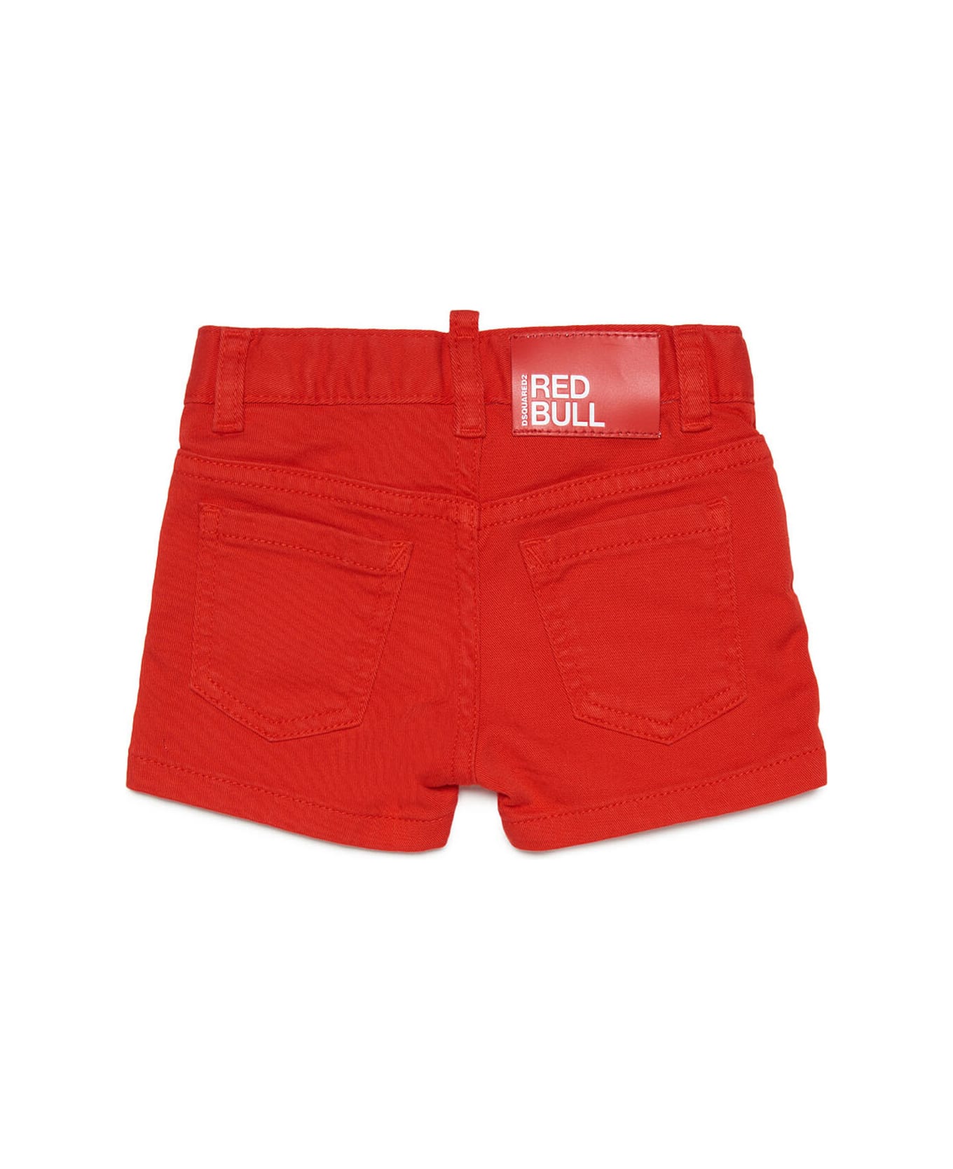 Dsquared2 D2p62cb-eco Shorts Dsquared Red Shorts Made Of Organic Cotton Denim - Fiery red