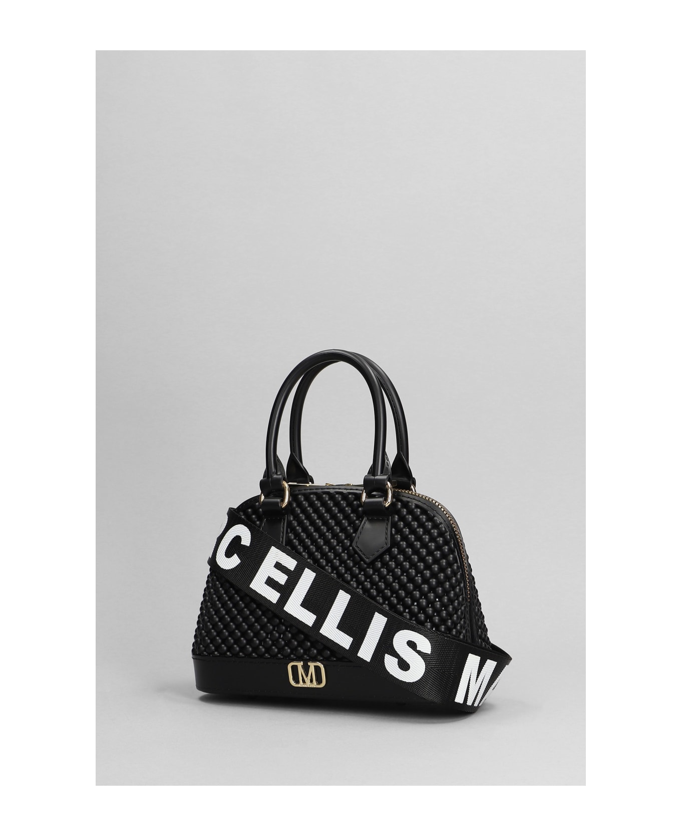 Marc Ellis Flat Xs Ball Shoulder Bag In Black Pvc - black