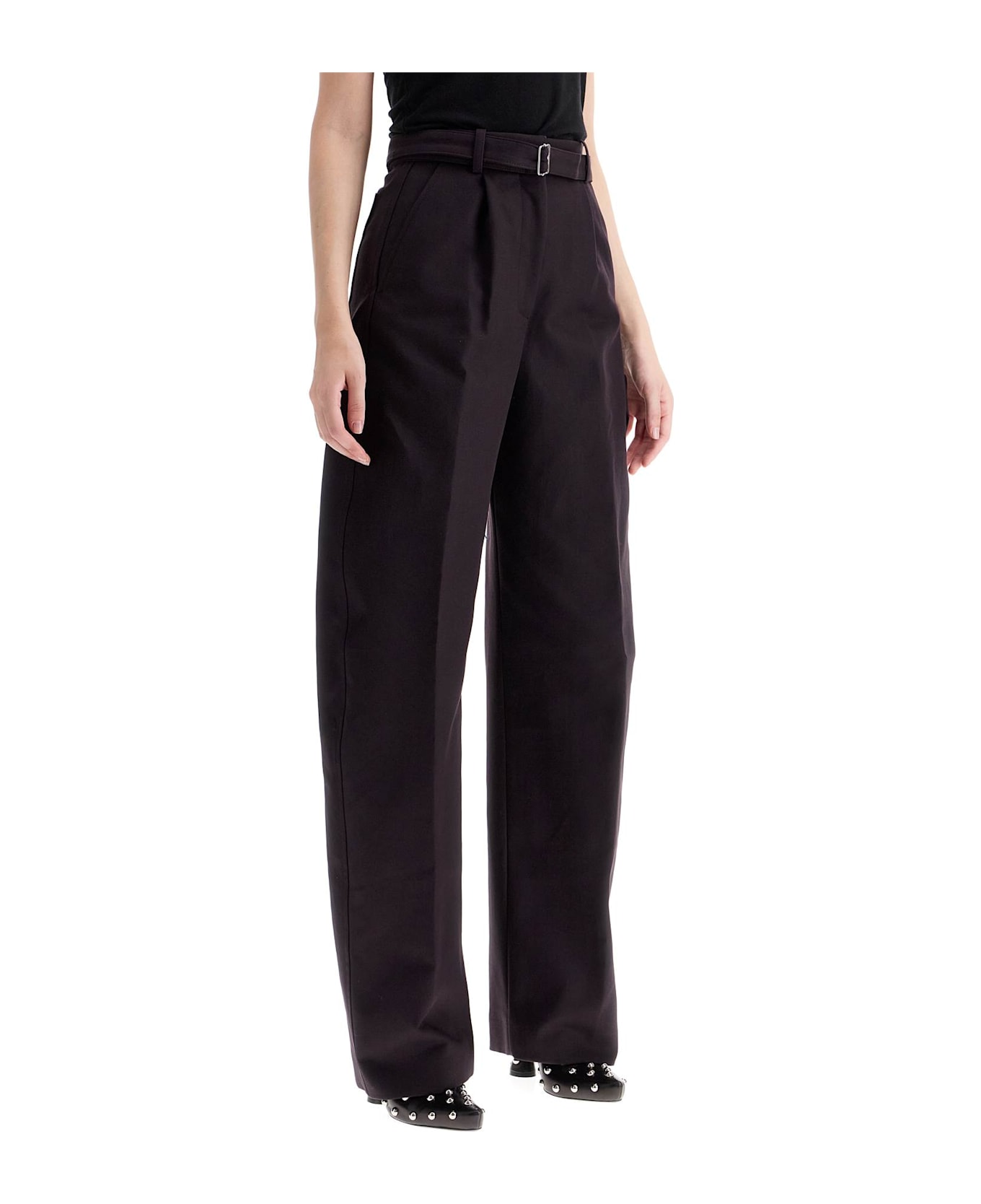 Lanvin Balloon Canvas Pants For A - ENCRE JAPONAISE (Purple)