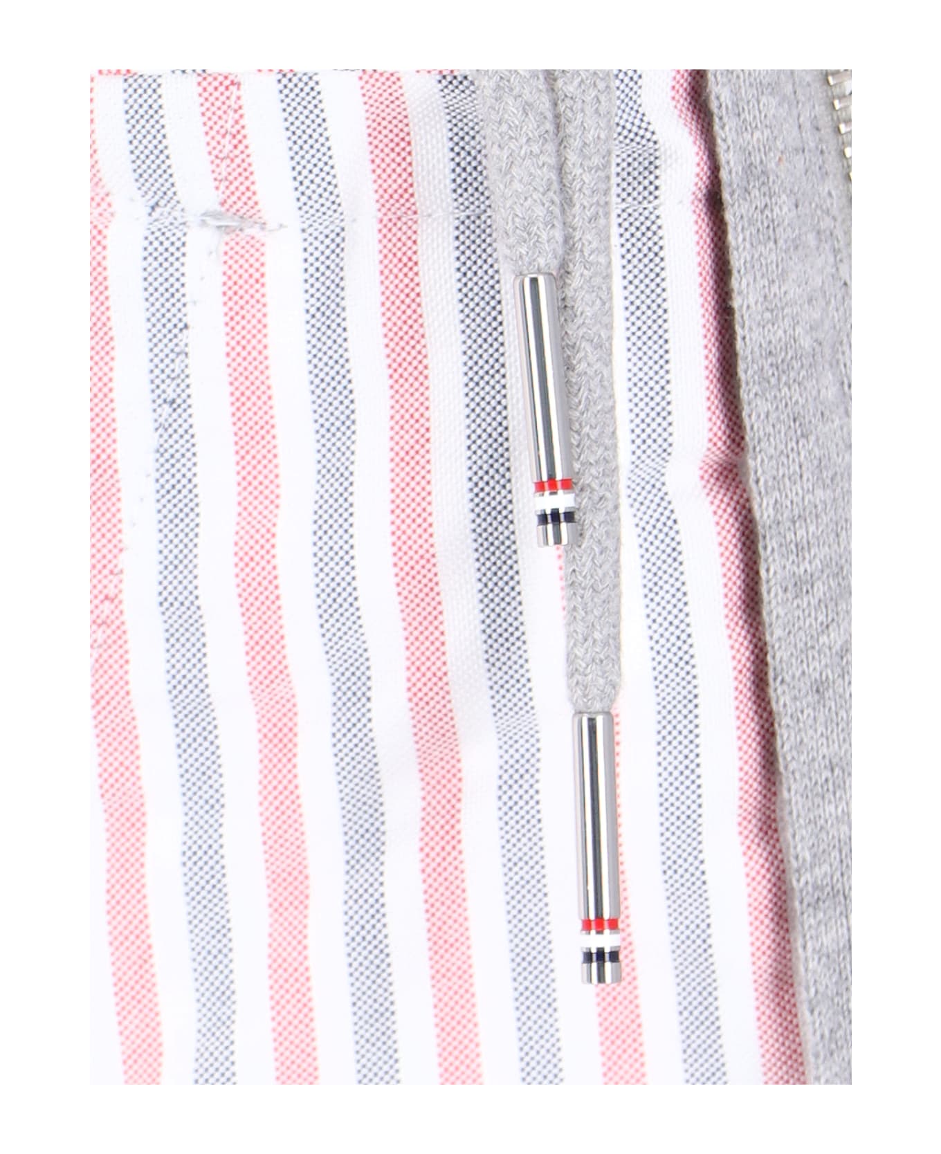 Thom Browne 4-bar Zip Sweatshirt - LT GREY