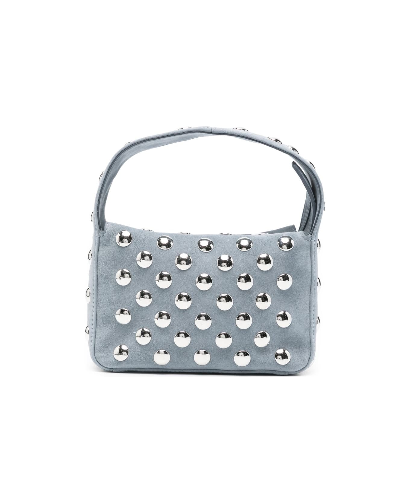 Khaite Elena Small Leather Hobo Bag - Grey