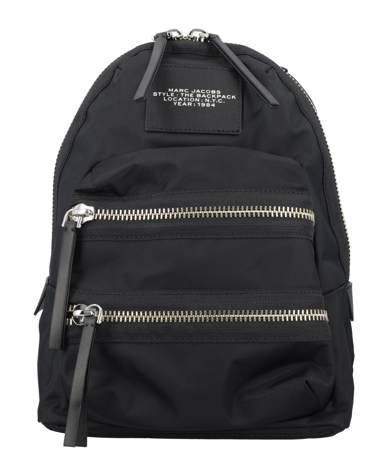 Marc Jacobs The Biker Nylon Medium Backpack - BLACK