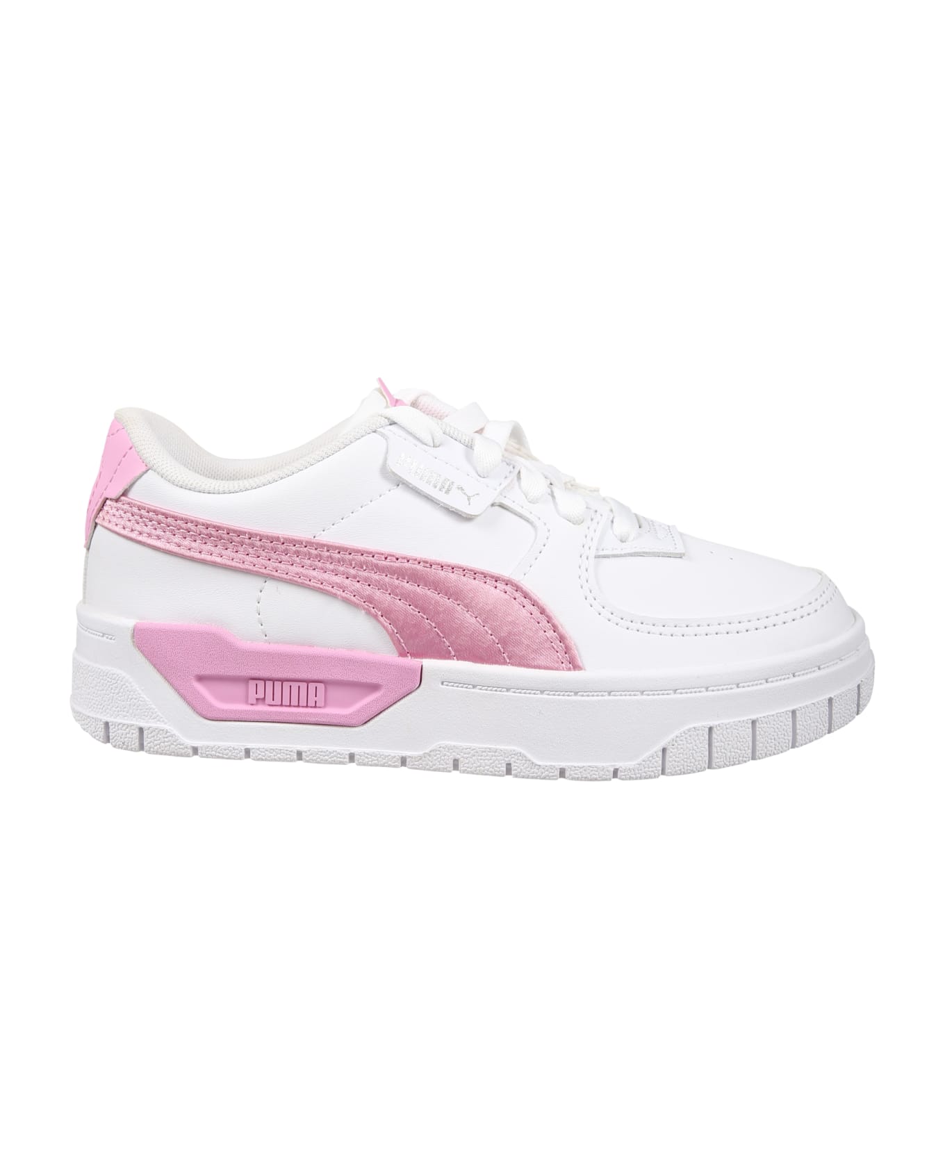 Puma White Sneakers For Girl With Logo - White シューズ