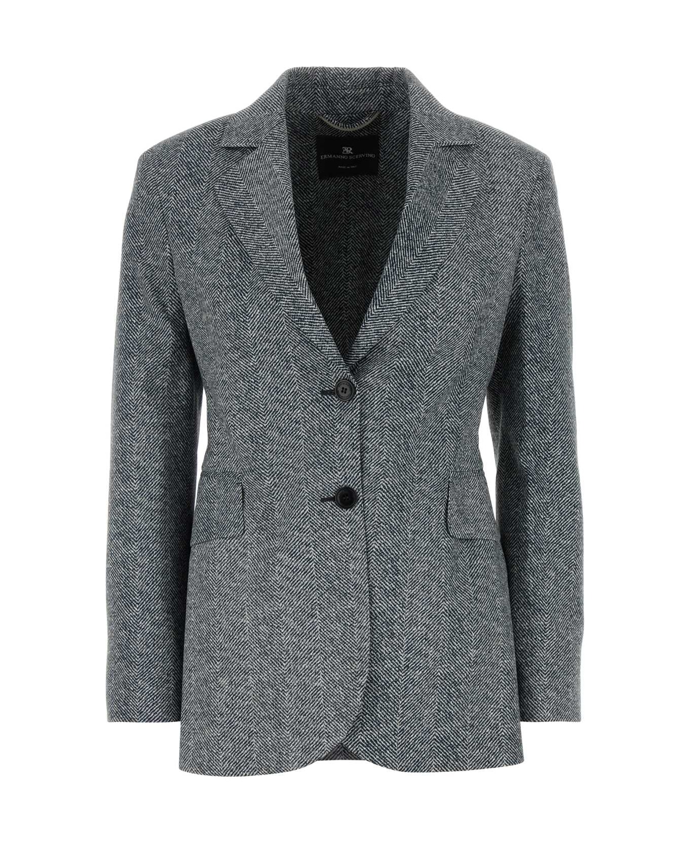 Ermanno Scervino Printed Viscose Blazer - STRESCABIANCANERA