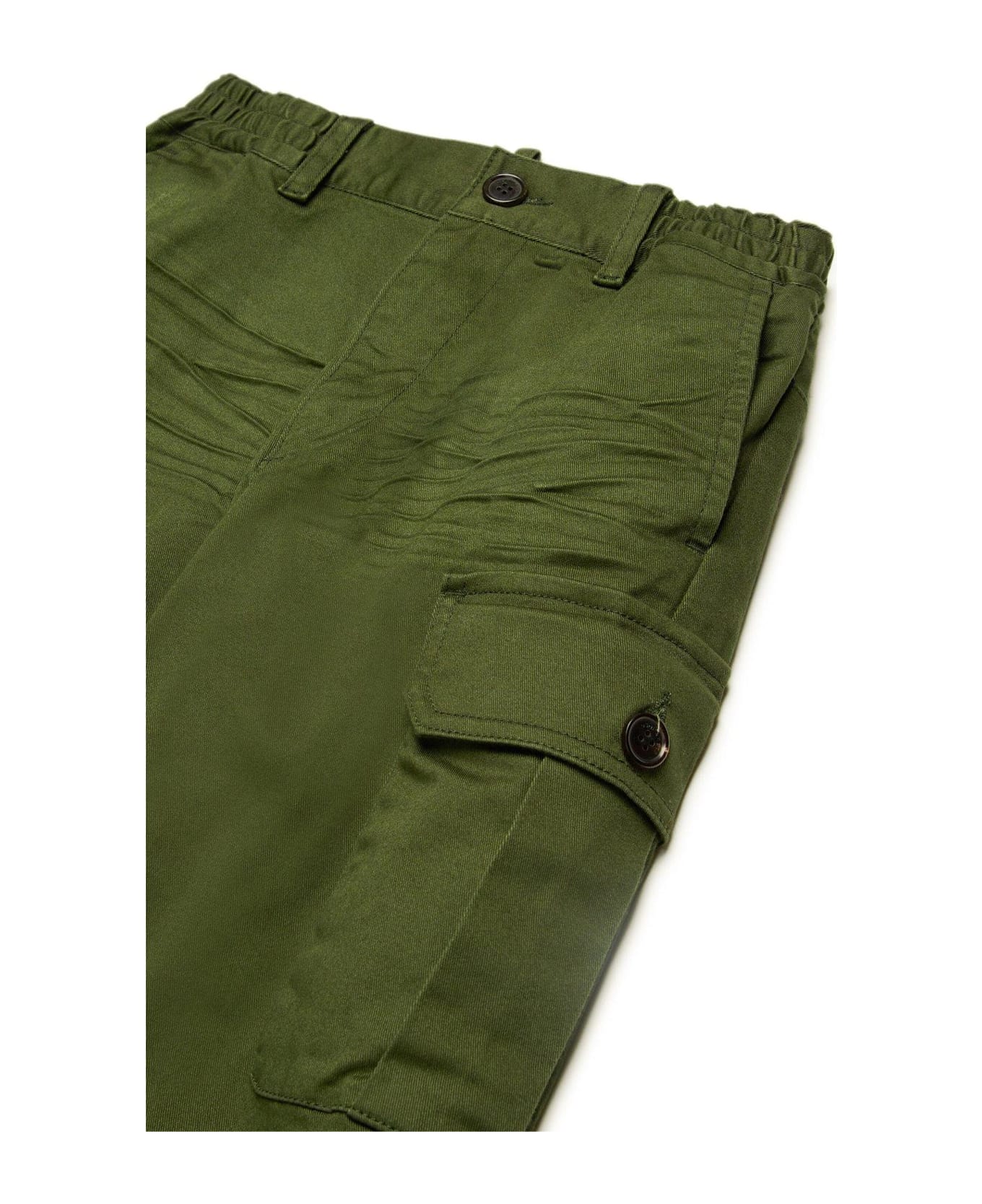 Dsquared2 Logo Plaque Cargo Pants - Green