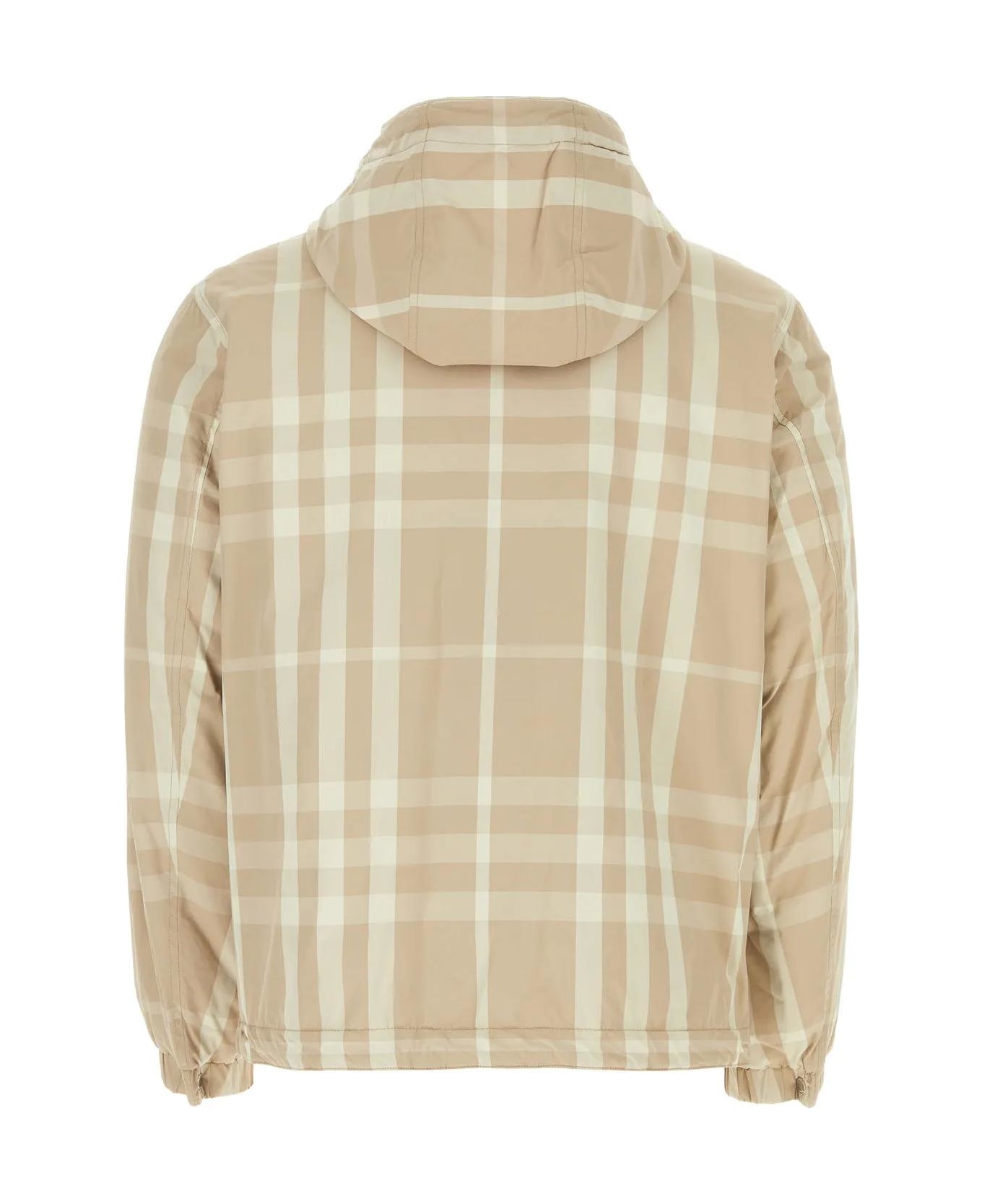 Burberry Embroidered Nylon Reversible Jacket - Beige