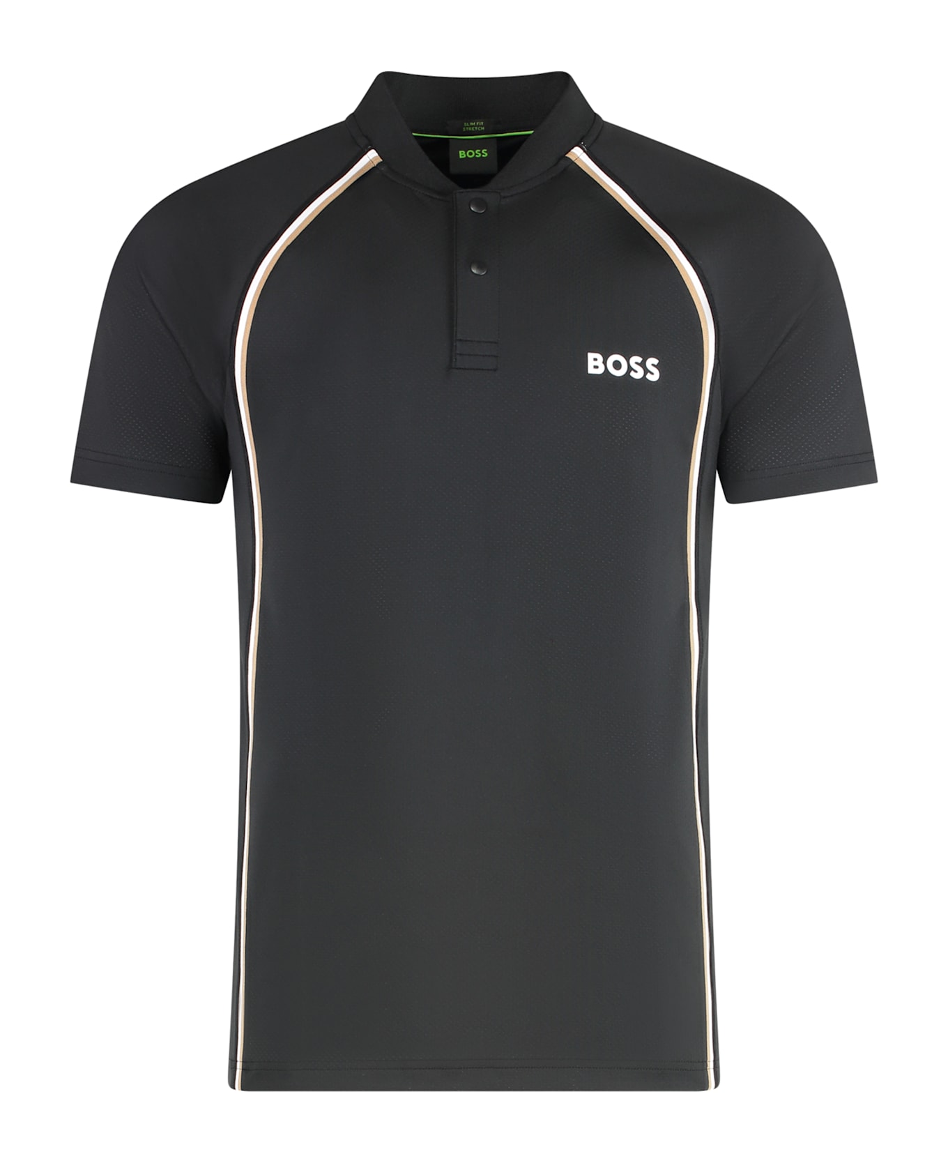Hugo Boss Technical Fabric Polo Shirt - black