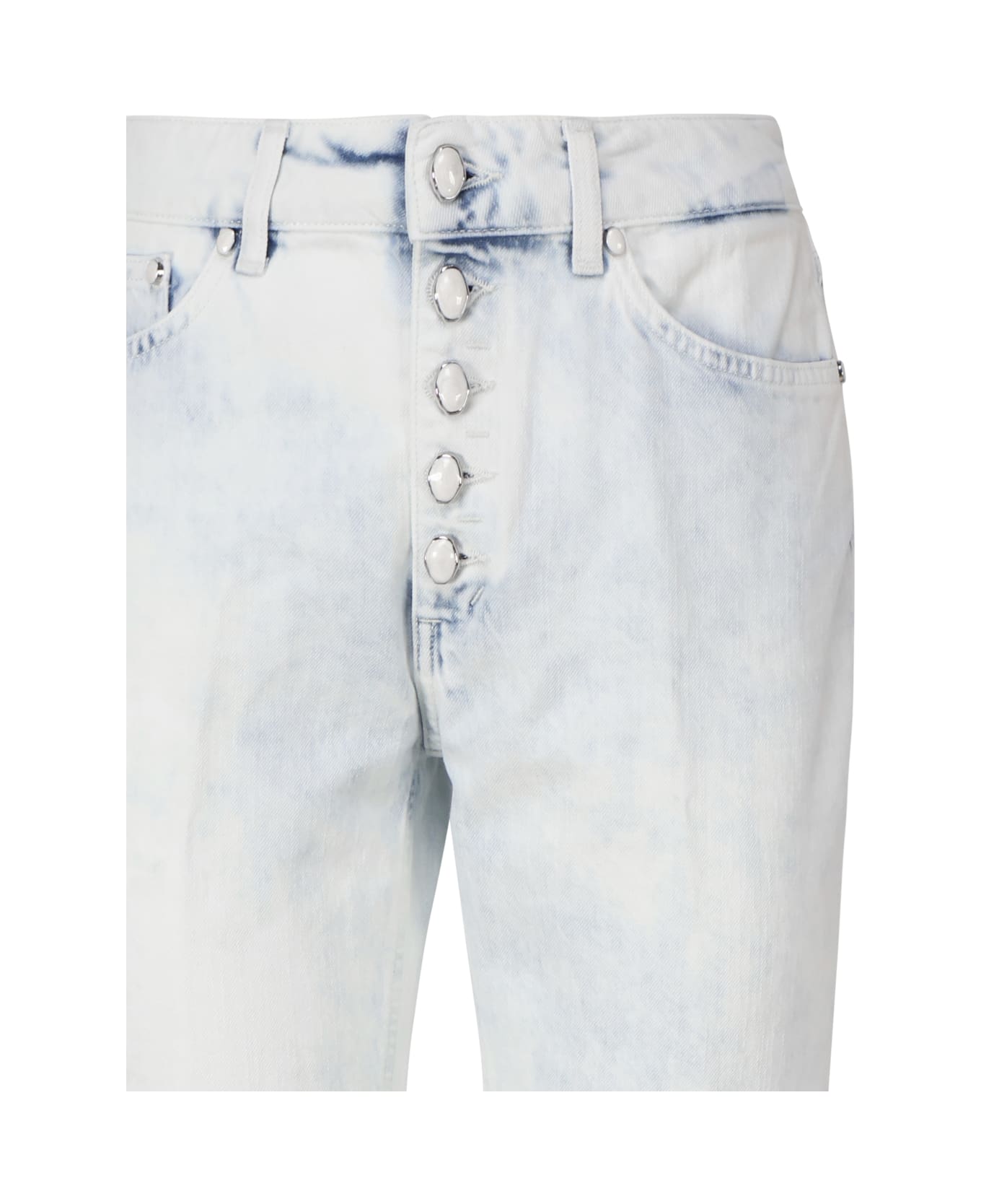 Dondup Koons Loose Jeans In Bull Stretch - White デニム