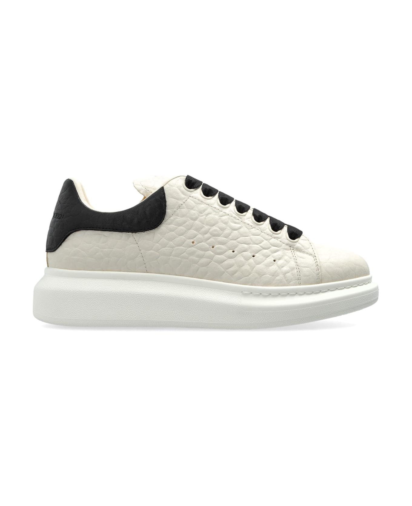 Alexander McQueen Leather Sports Shoes - OFFWHITEBLACK