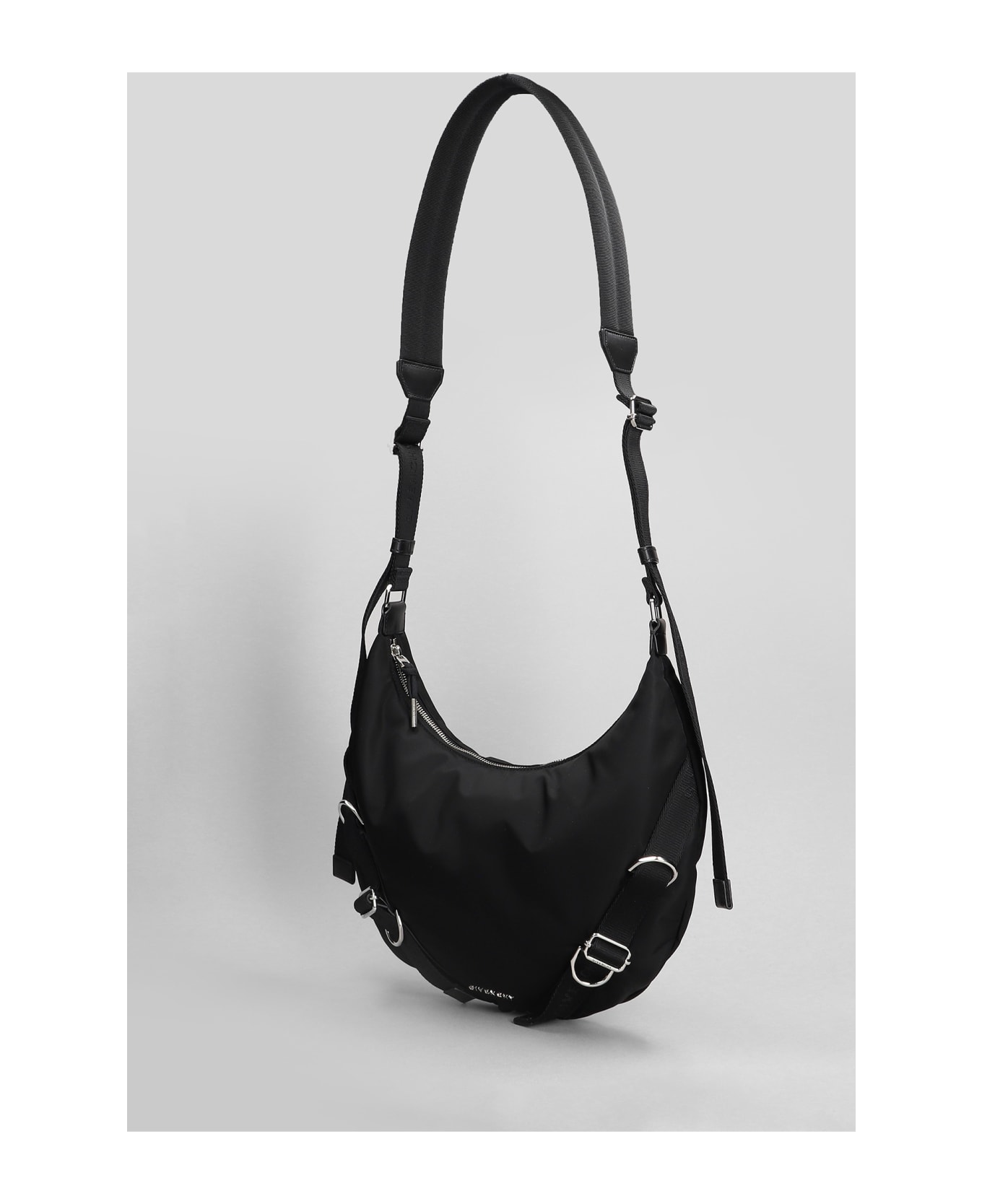 Givenchy Voyou Shoulder Bag In Black Polyamide - black