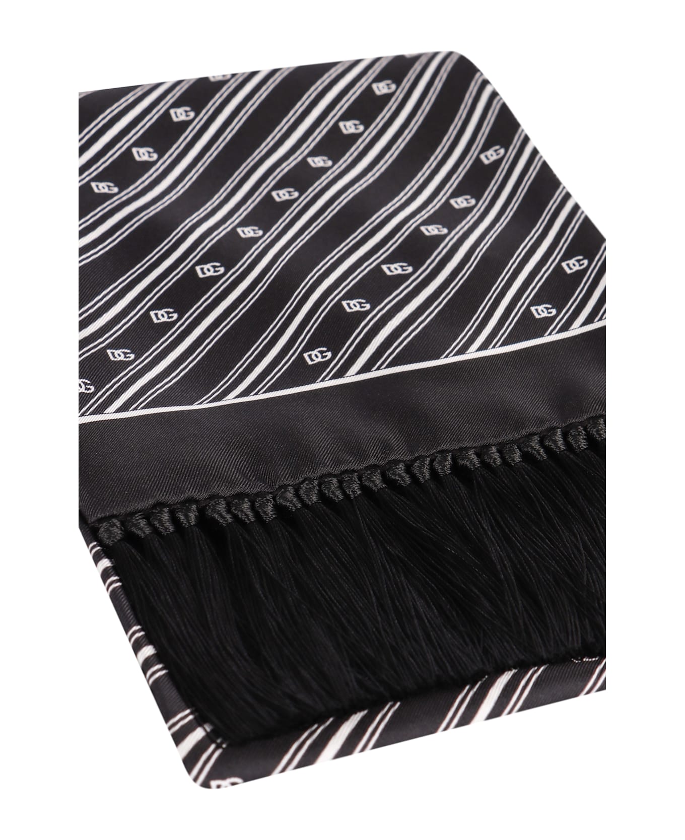 Dolce 
Gabbana Silk Scarf - black