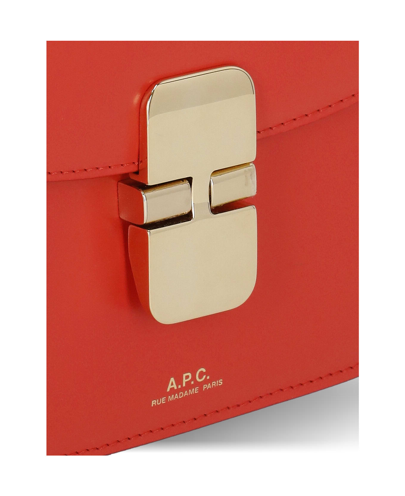 A.P.C. Grace Mini Shoulder Bag - POPPY ORANGE