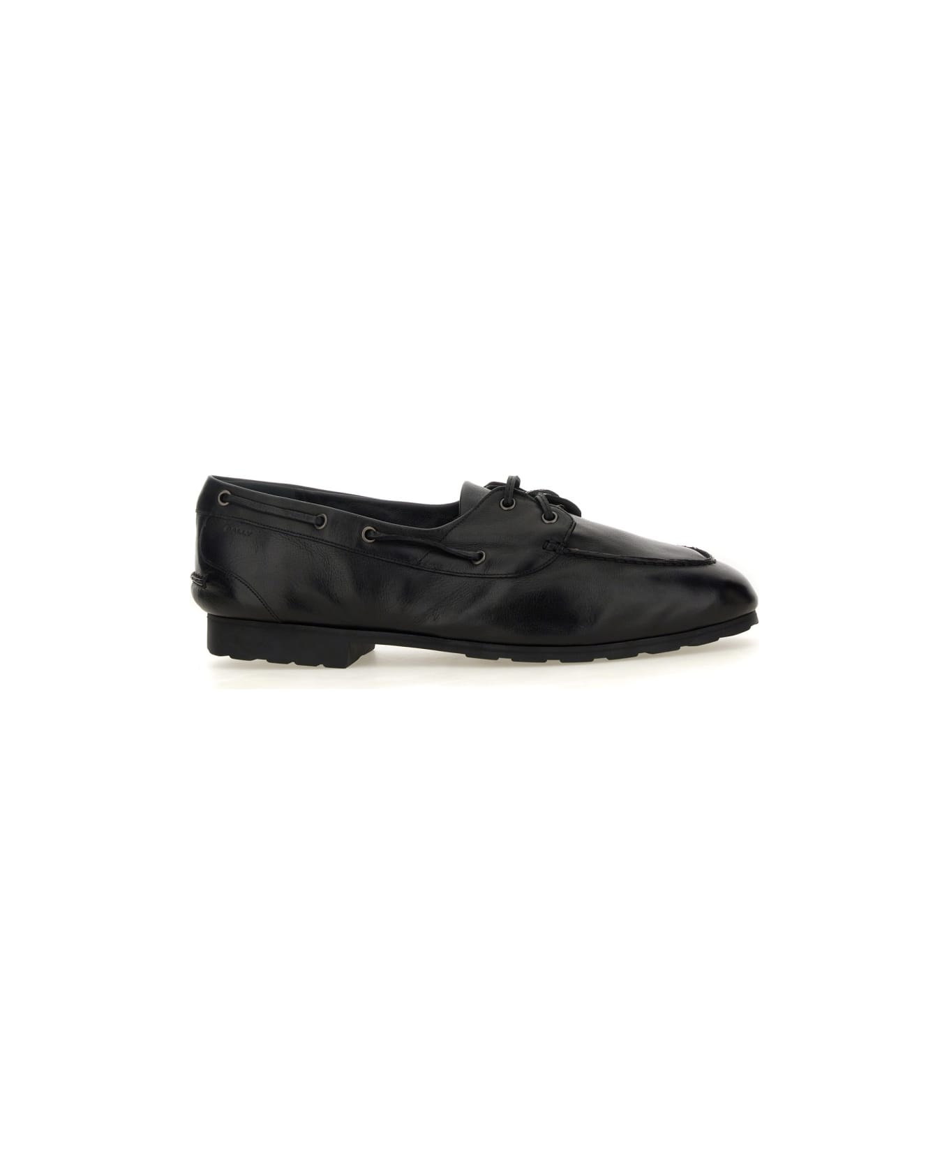 Bally Moccasin 'plume' - BLACK