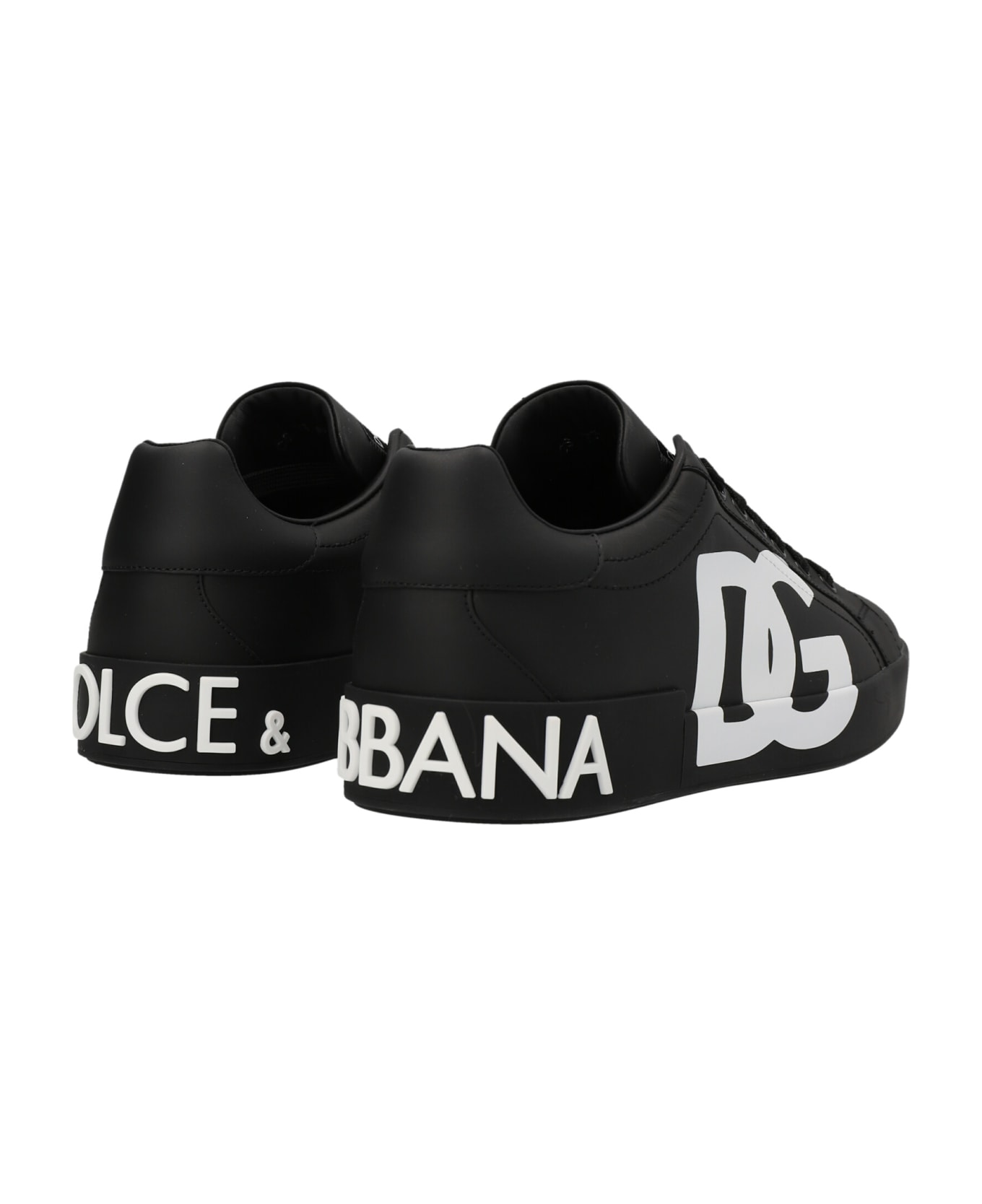 Dolce & Gabbana 'portofino' Sneakers - White/Black
