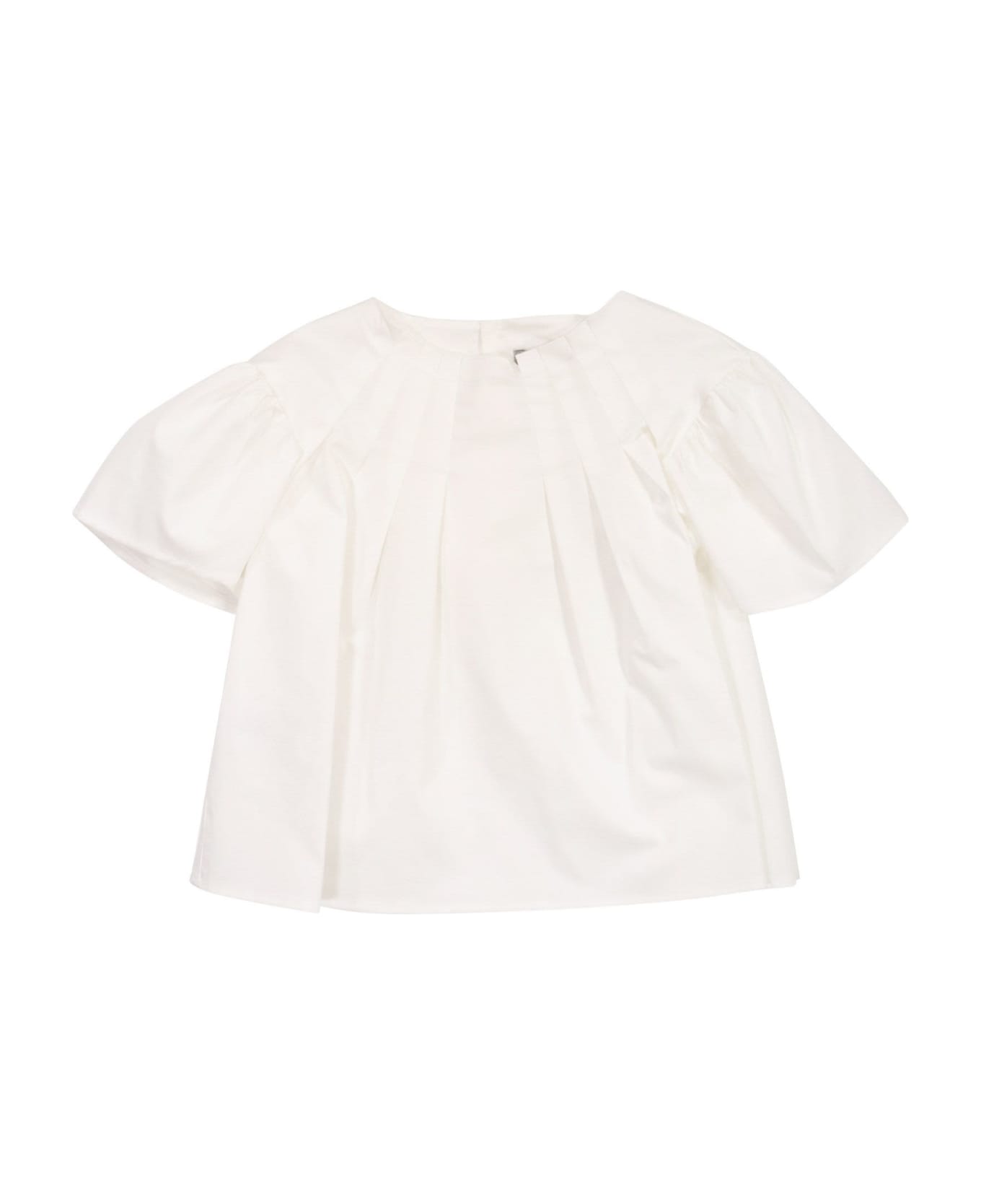 Il Gufo Cotton Satin Shirt - White