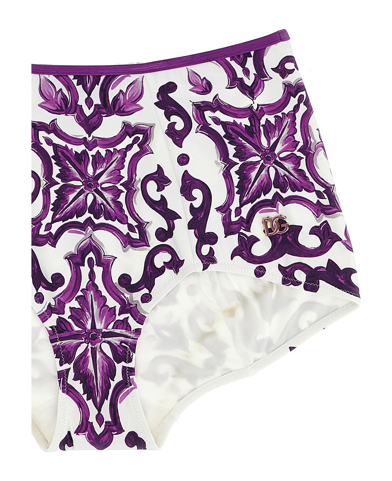 Dolce 
Gabbana 
maiolica
 Print Bikini - Purple