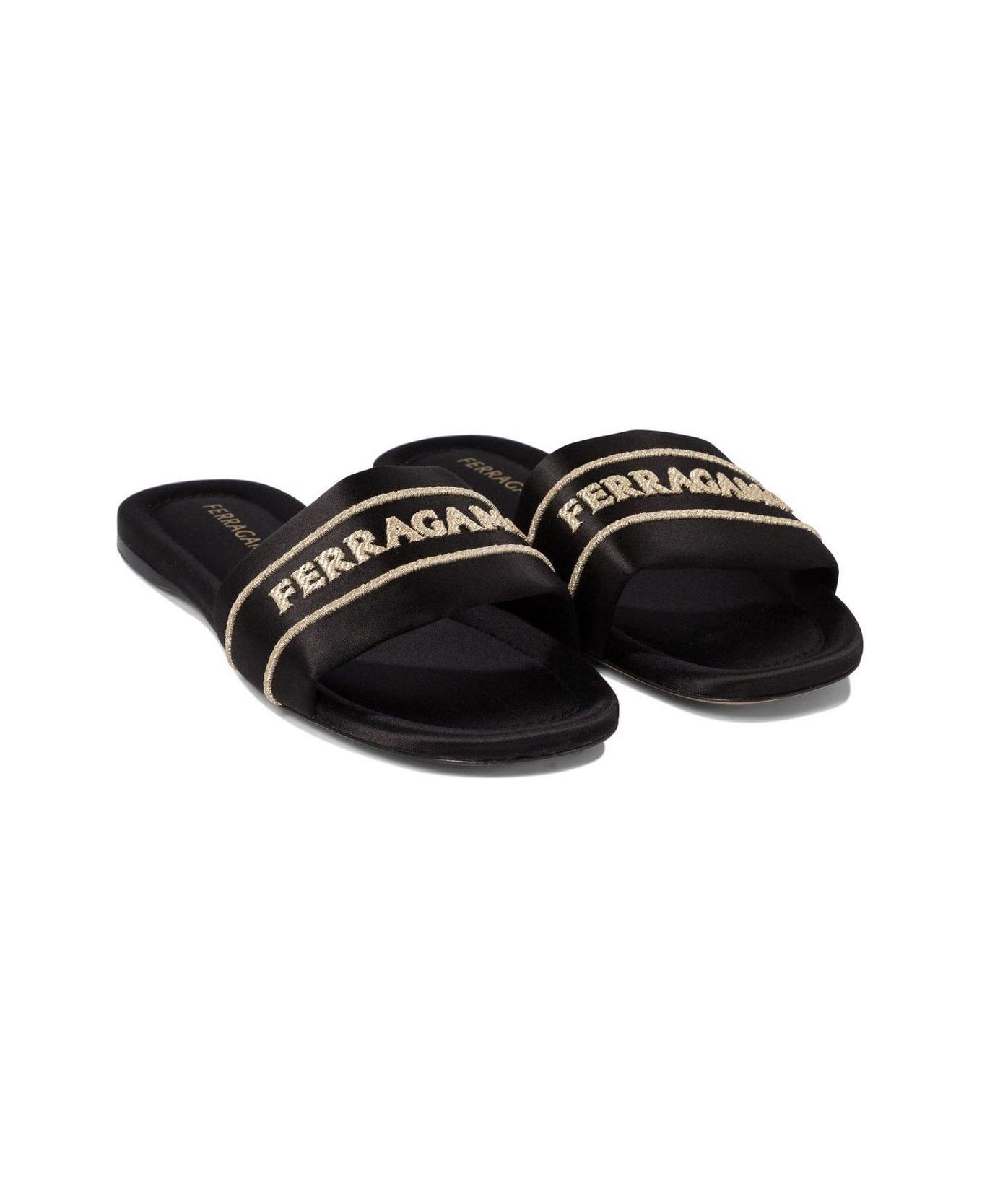 Ferragamo Logo Slides - nero