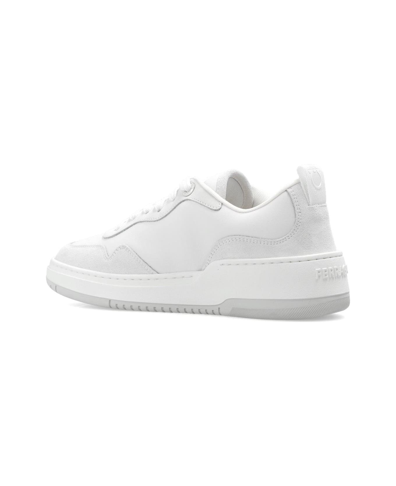 Ferragamo Gancini Low-top Sneakers - White