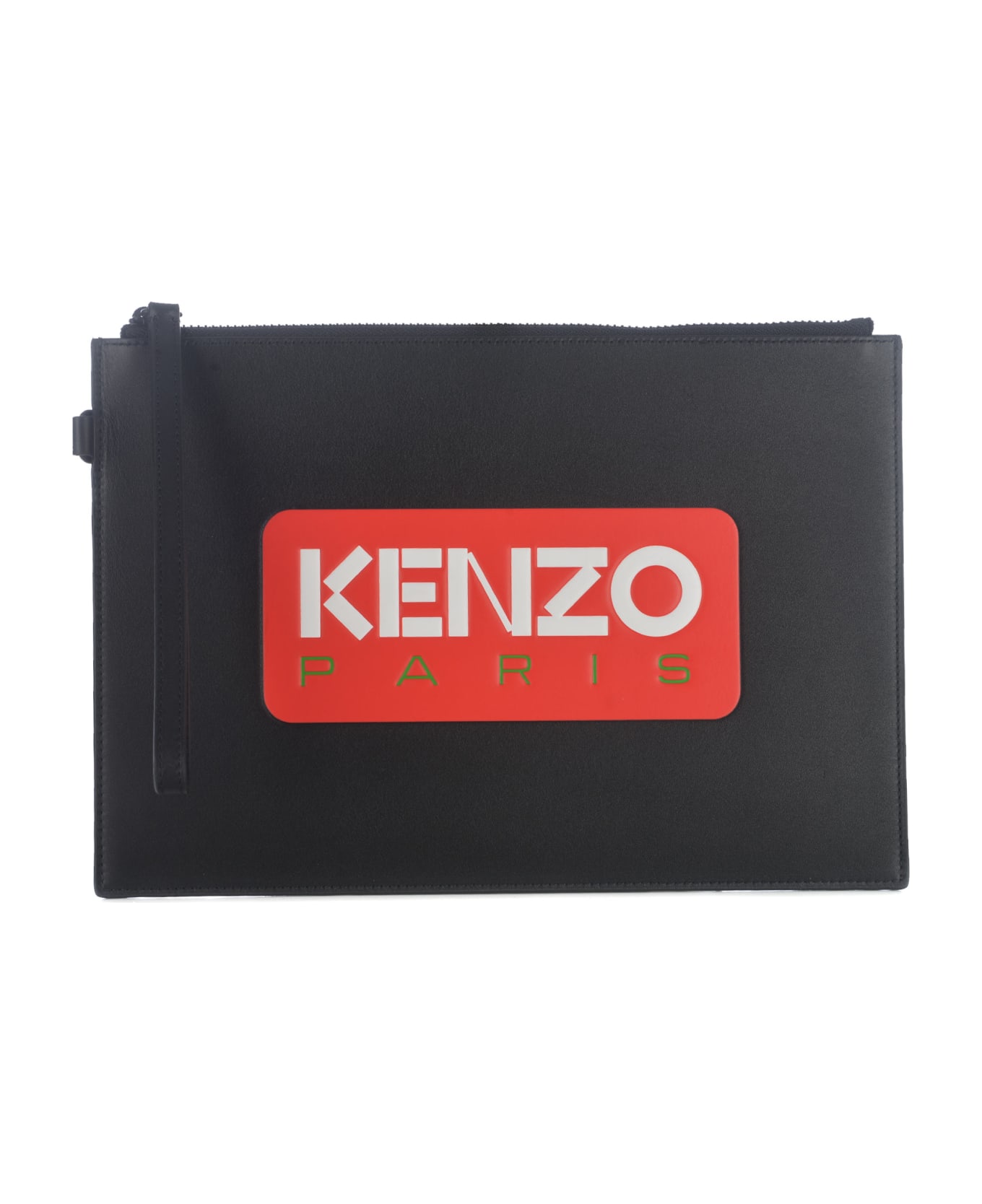 Kenzo Pochette Kenzo In Smooth Leather - Nero