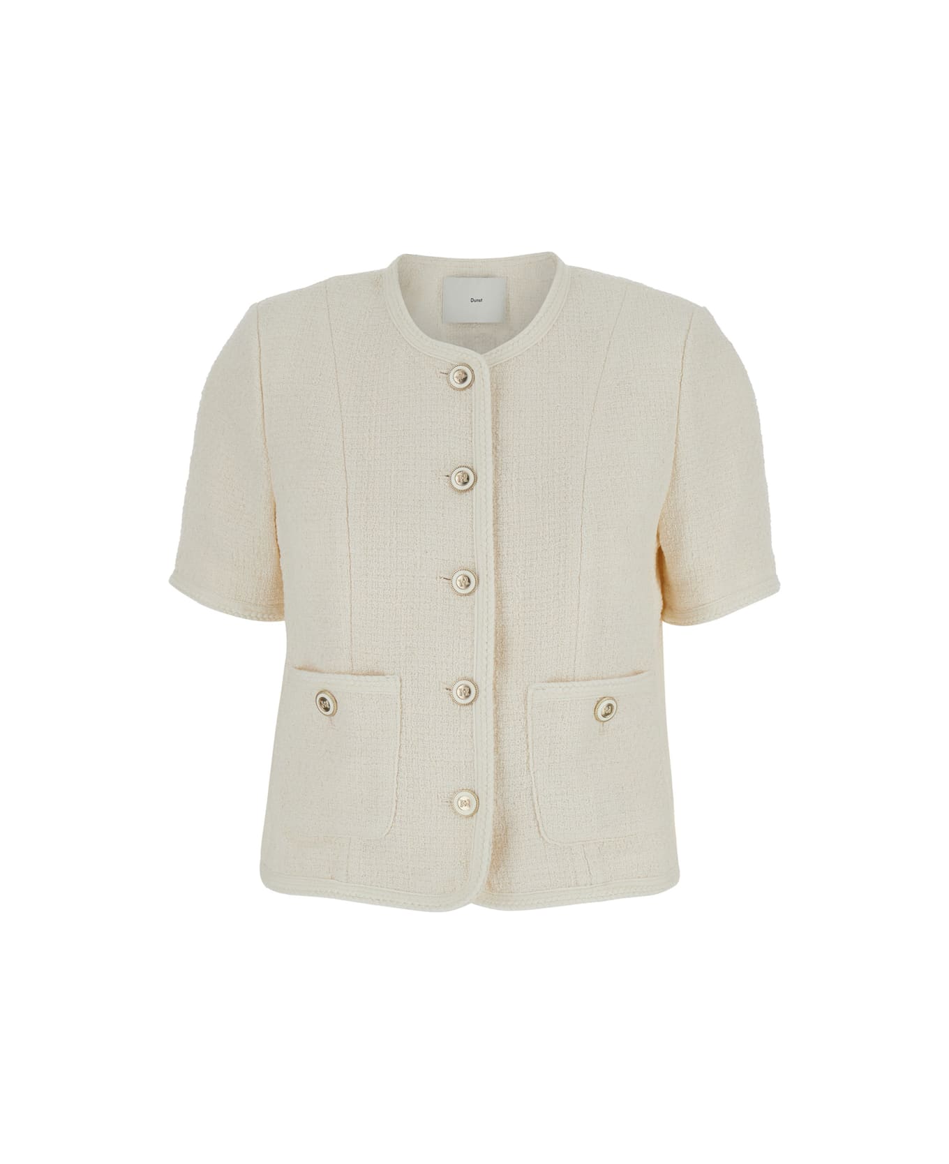 Dunst Summer Tweed Jacket - White ジャケット