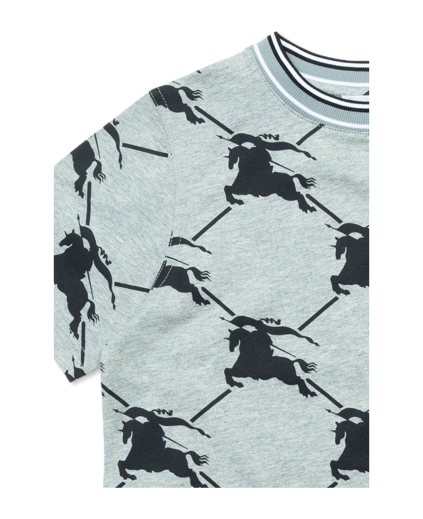 Burberry Equestrian Knight Printed T-shirt - Grigio Tシャツ＆ポロシャツ