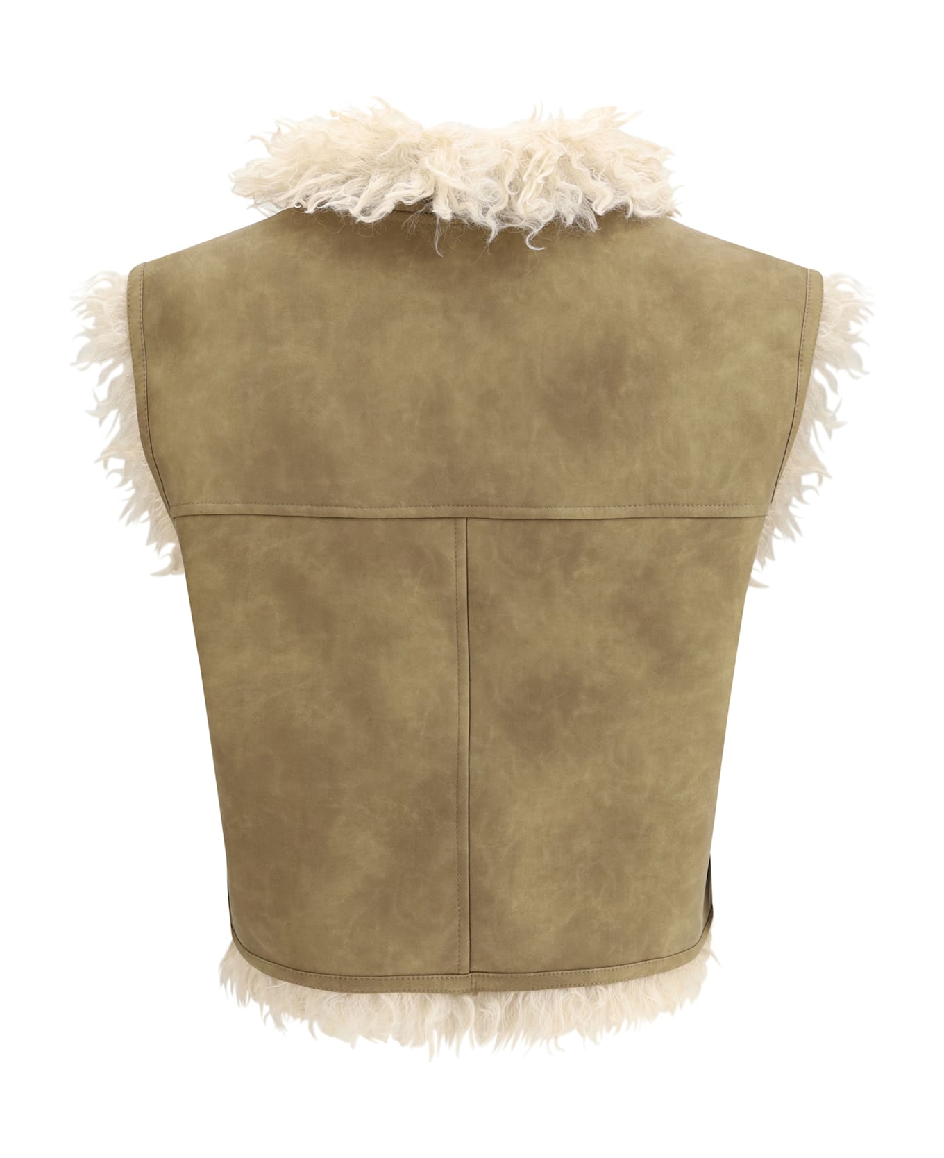 Marant Étoile Shearling Faux Leather Clara Gilet