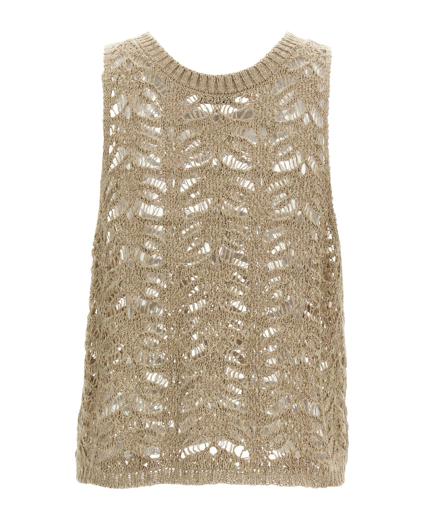 Brunello Cucinelli Top Dazzling - Beige