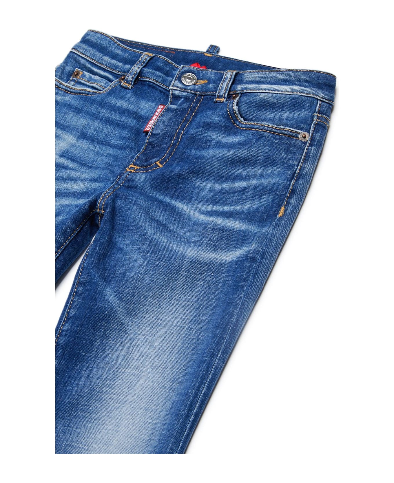 Dsquared2 Logo Tag Flared Jeans - Blue