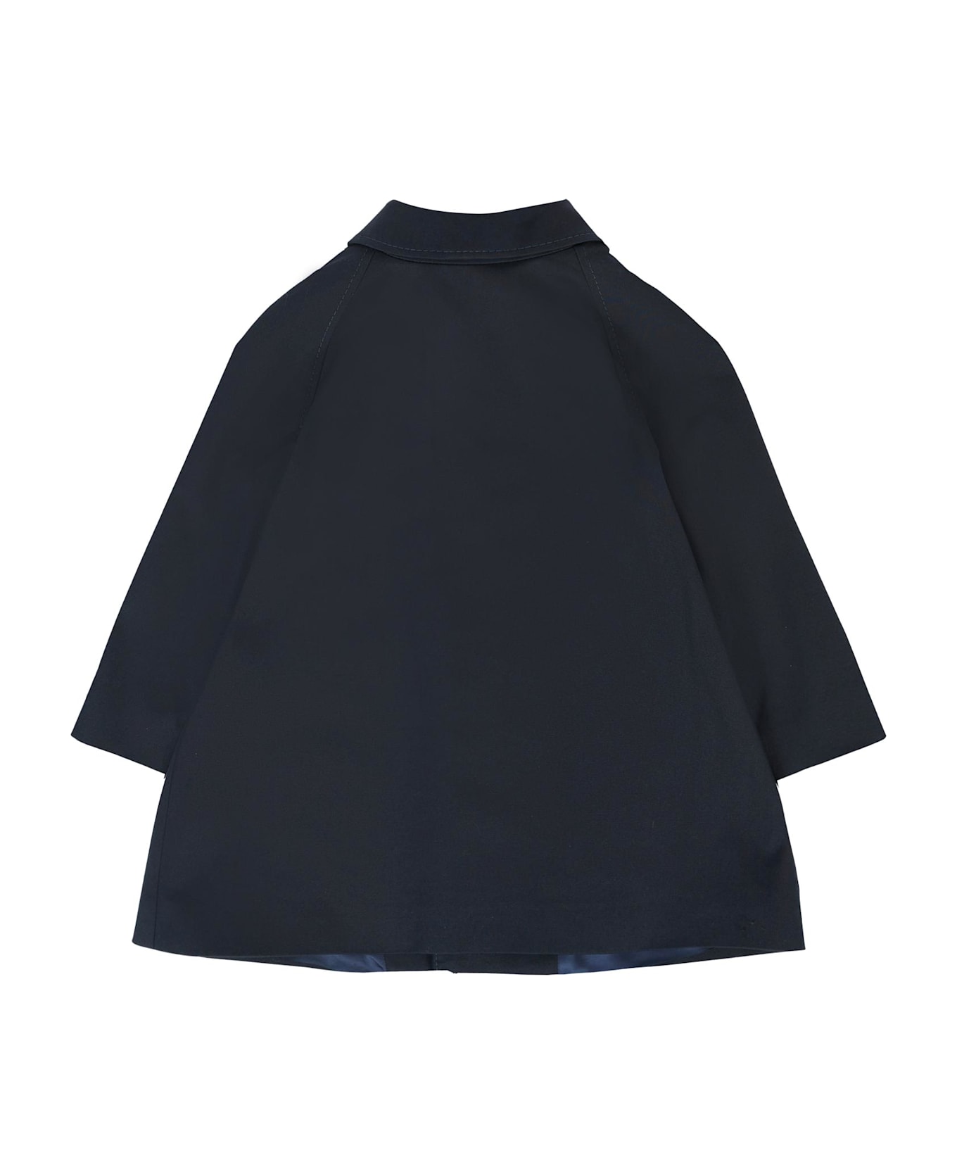 Gucci Blue Coat For Babykids With Web Detail - Blue