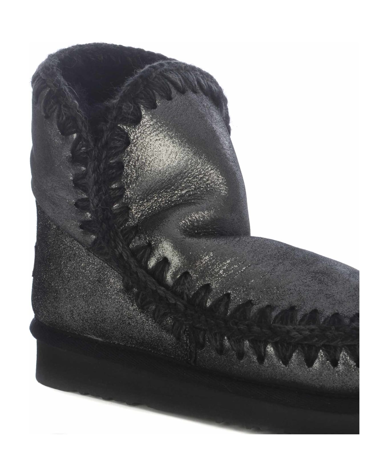Mou Ankle Boots Mou "eskimo18" Made Of Leather - Piombo