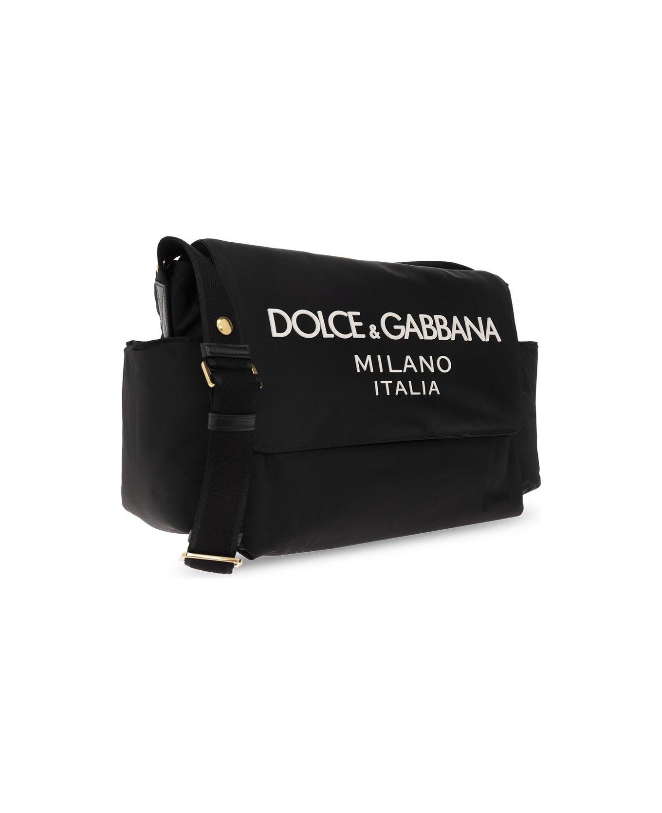 Dolce & Gabbana Logo-lettering Padded Changing Bag - Nero