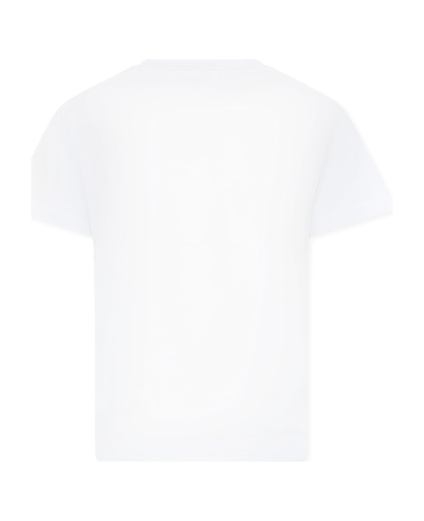 Hugo Boss White T-shirt For Boy With Logo - White
