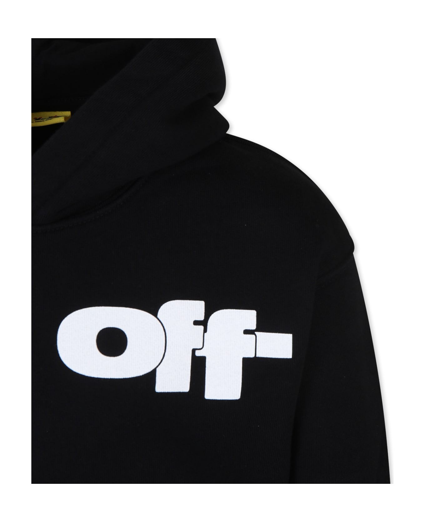 Off-White Black Sweatshirt For Boy With Logo - Black