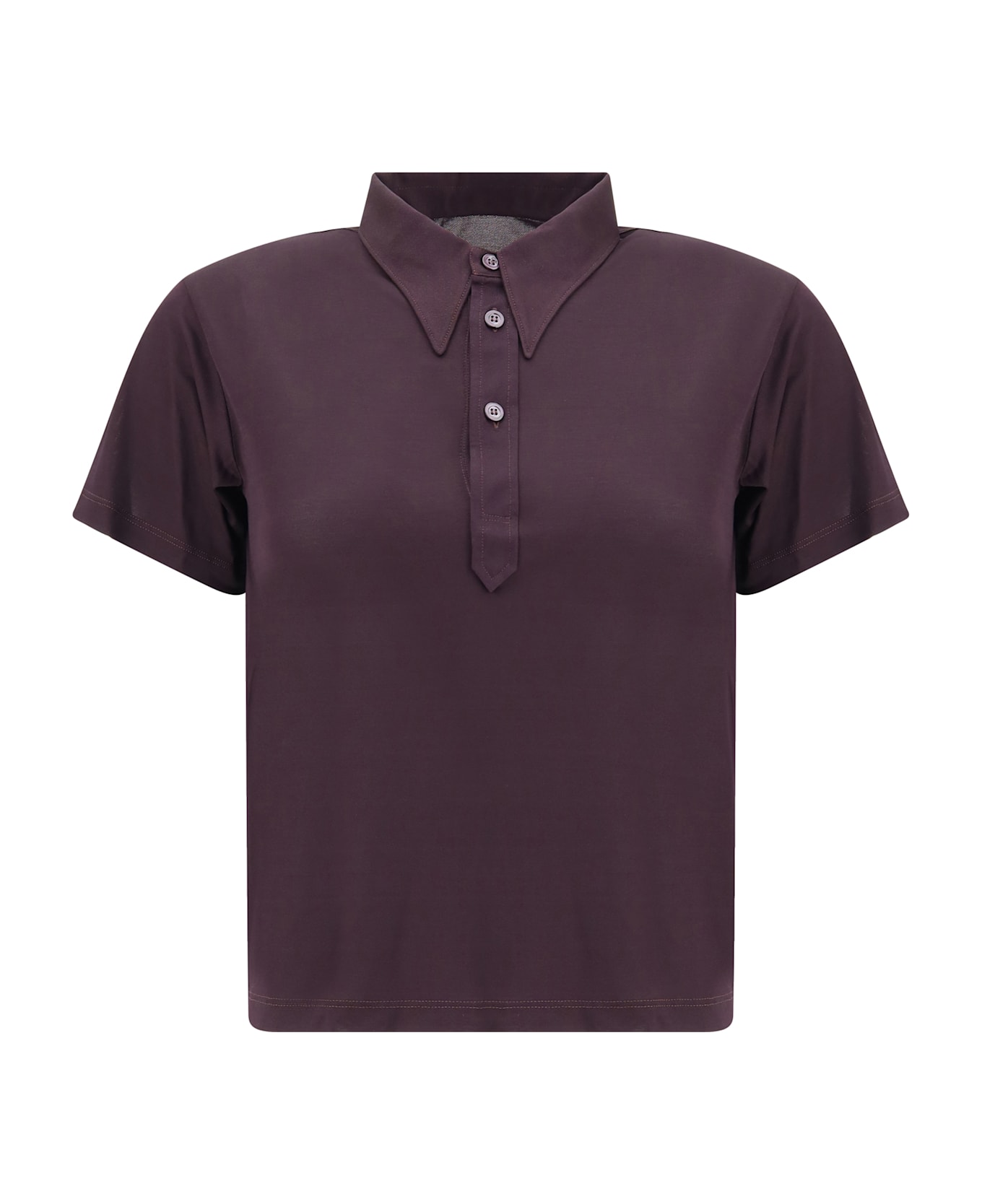 Maison Margiela Semi-sheer Polo Shirt