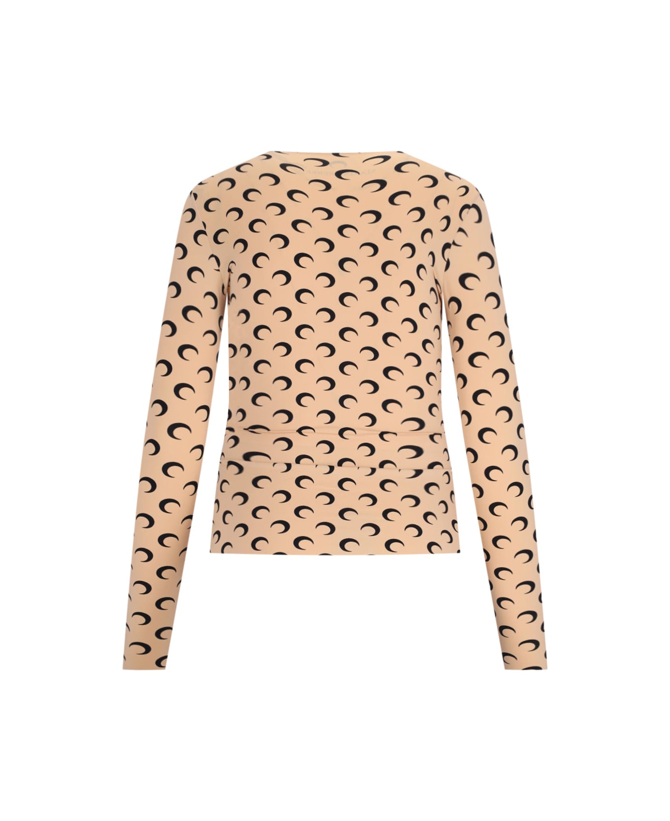 Marine Serre 'moon' Logo Top - Beige