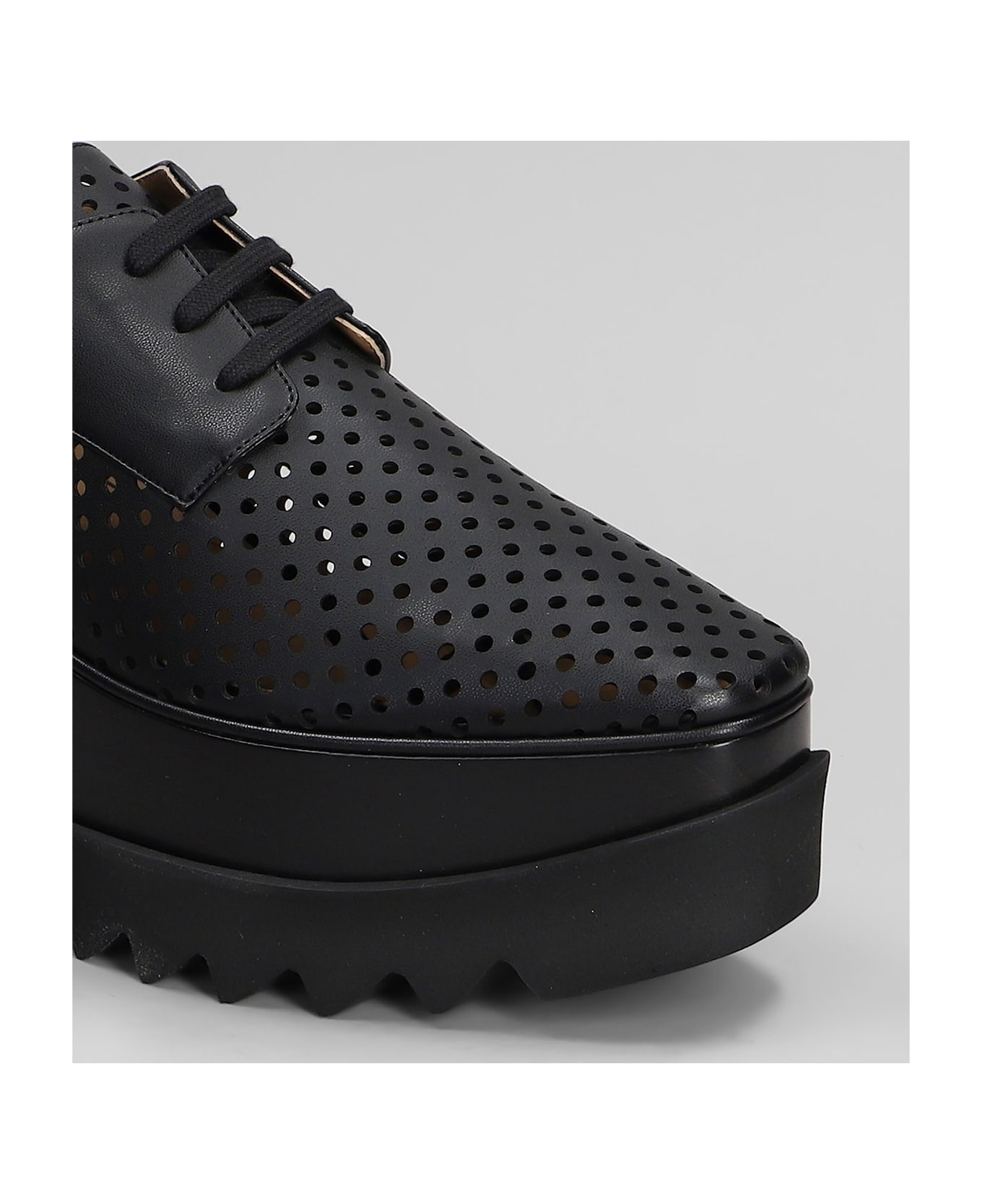 Stella McCartney Elyse Wedges In Black Polyester - black