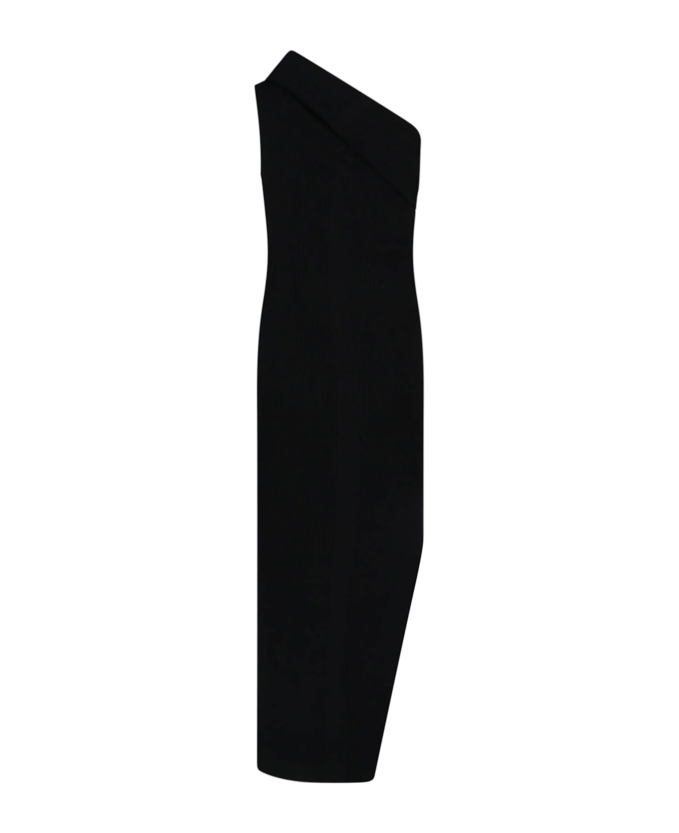 Rick Owens Asymmetric Maxi Dress - Black  