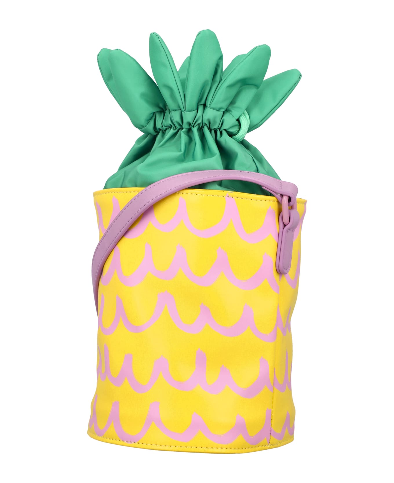 Stella McCartney Kids Pineapple Bucket Bag - YELLOW/GREEN