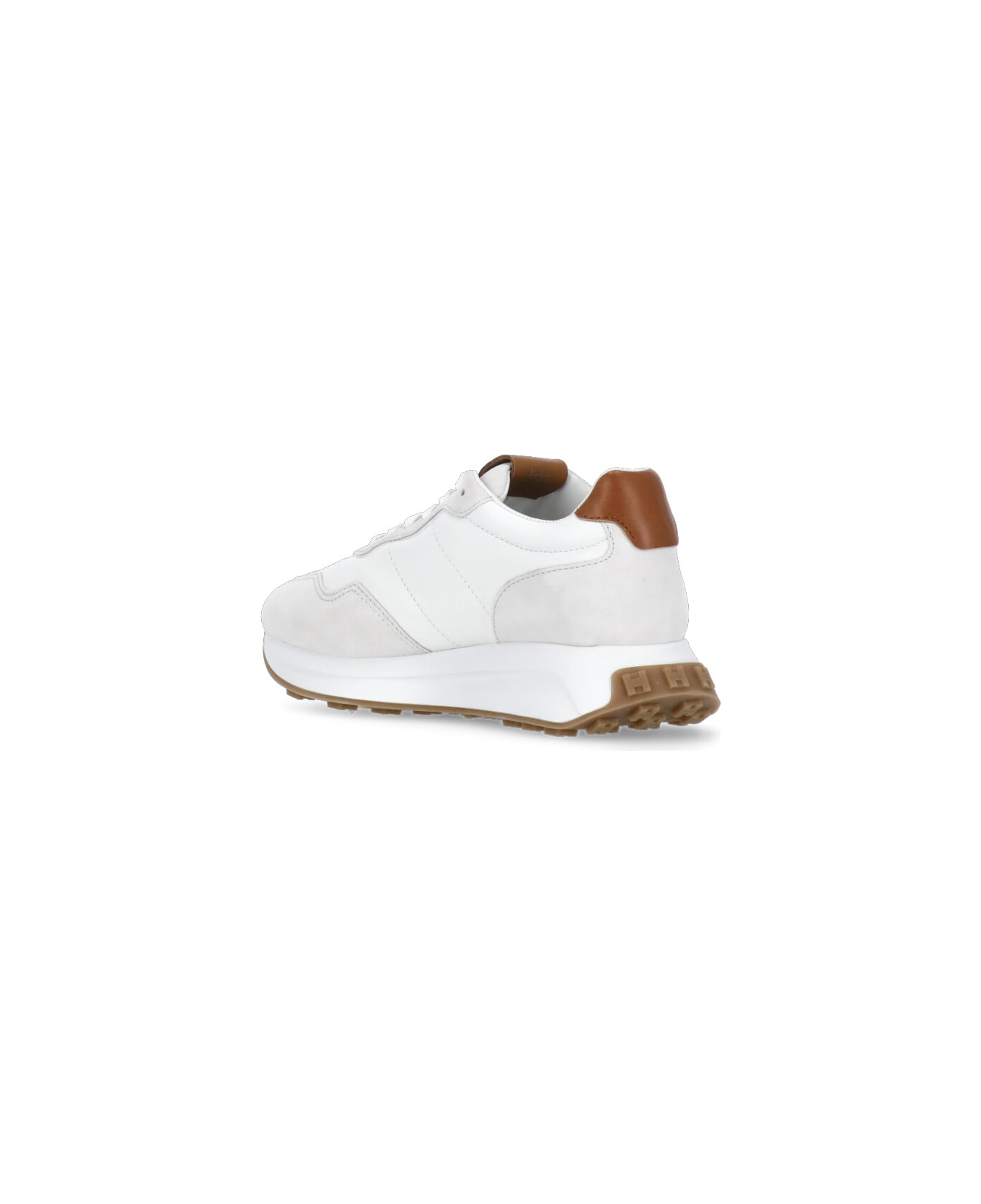 Hogan H641 Laced H Patch Sneakers - White