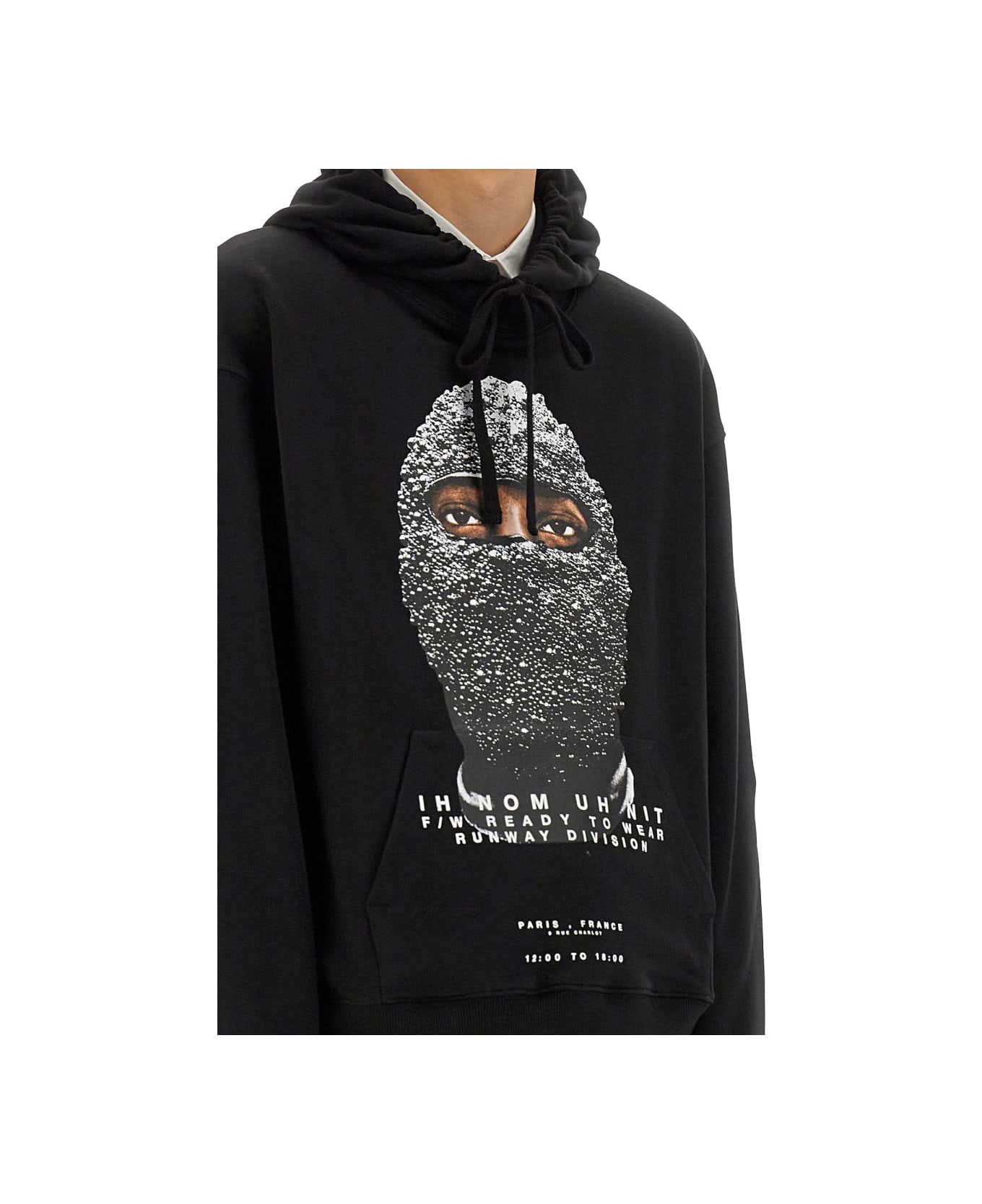 ih nom uh nit Hoodie - BLACK
