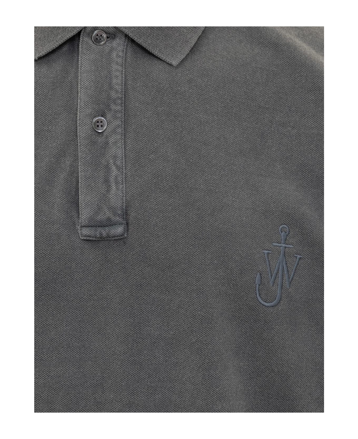 J.W. Anderson Jwa Anchor Polo Shirt - CHARCOAL