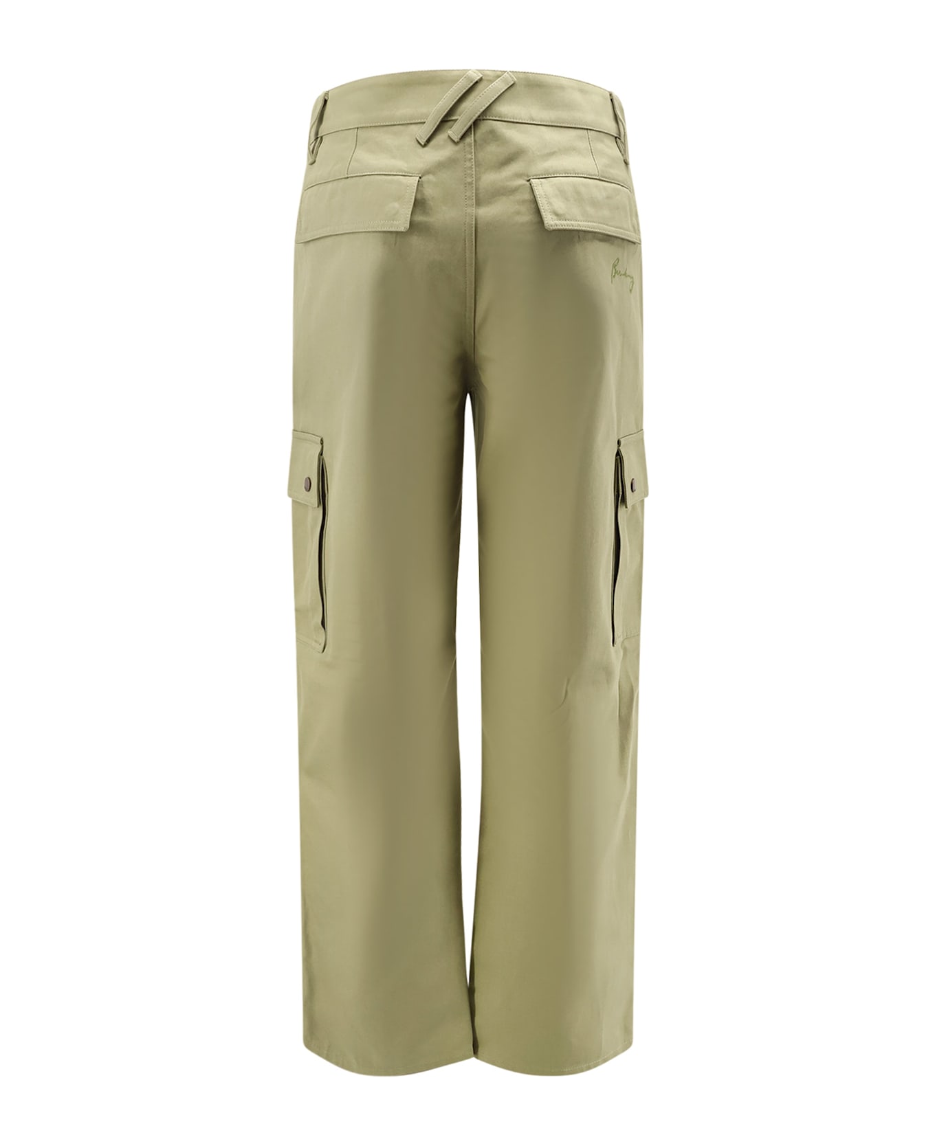 Burberry Cotton Trousers With Logo Embroidery - WREATH ボトムス