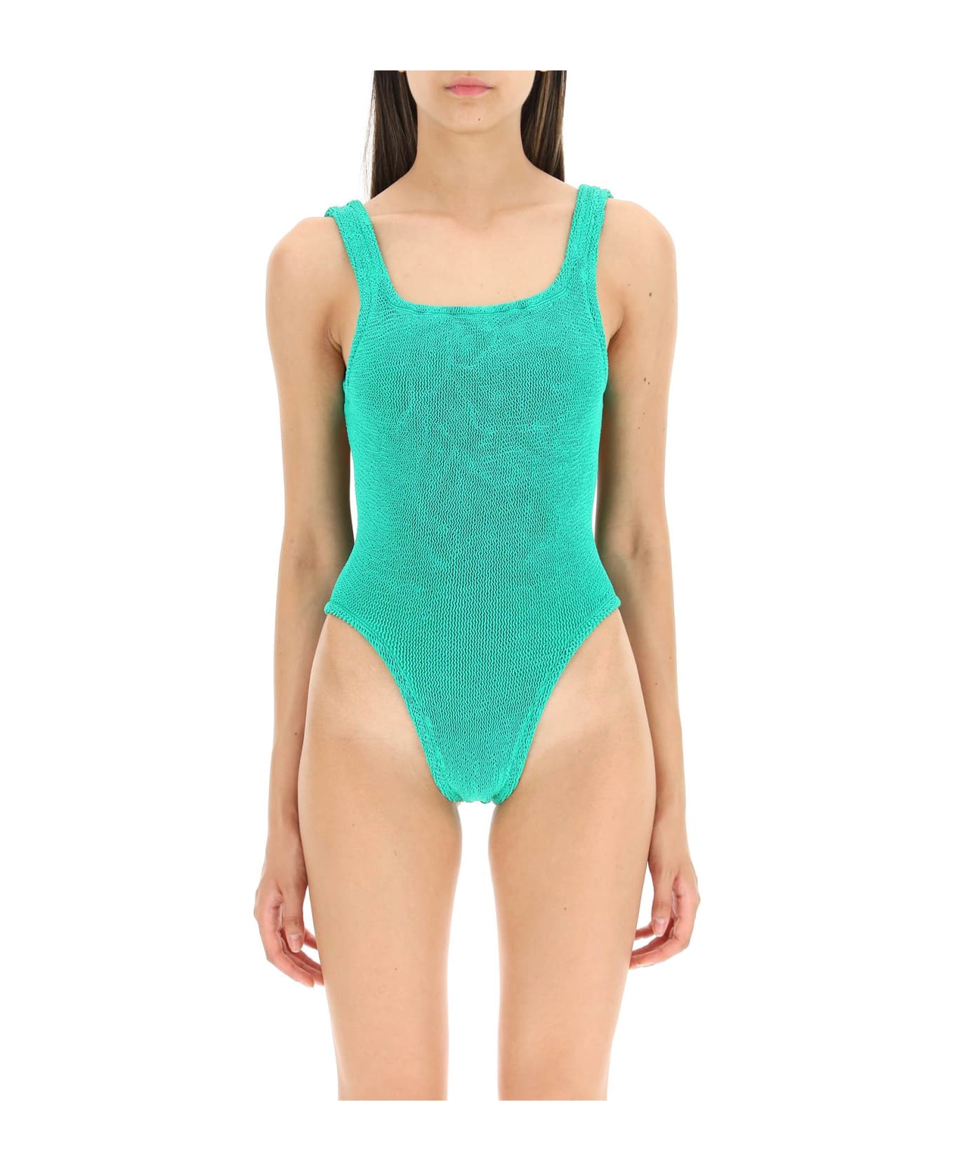 Hunza G Square Neck Swimsuit - EMERALD (Green)