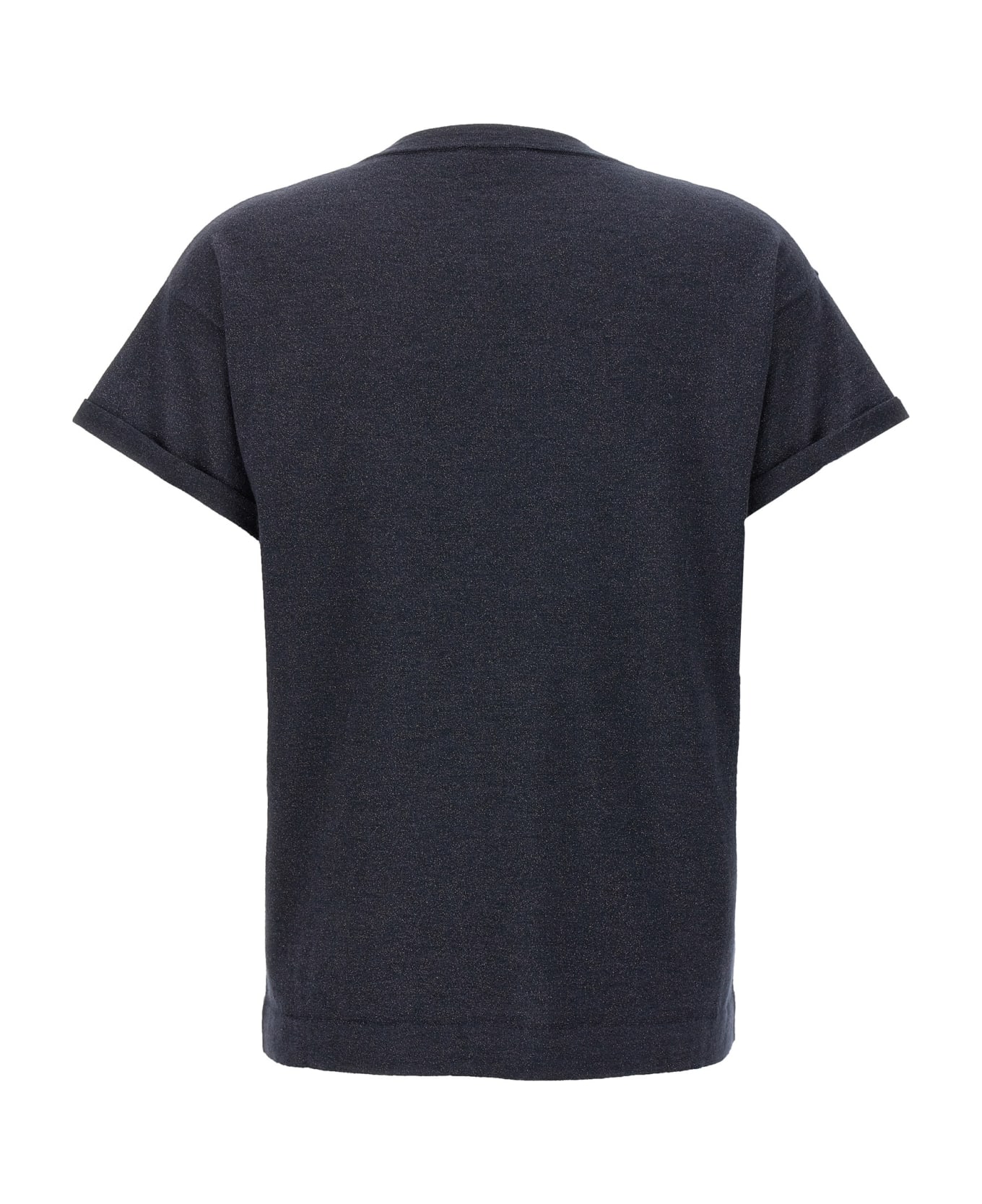Brunello Cucinelli Lurex Sweater - Blue Tシャツ