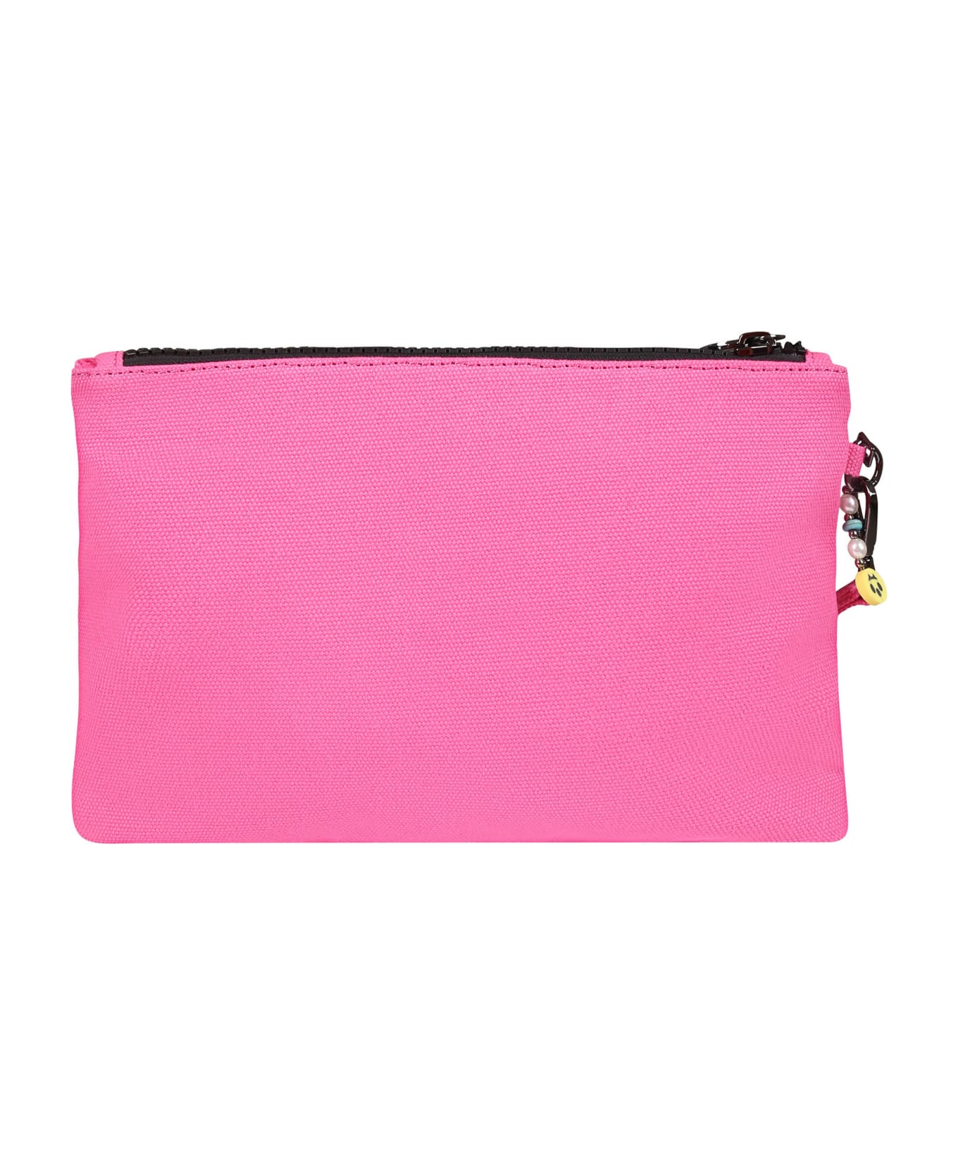 Barrow Fuchsia Clutch Bag For Girl With Logo And Smiley - Fuchsia アクセサリー＆ギフト