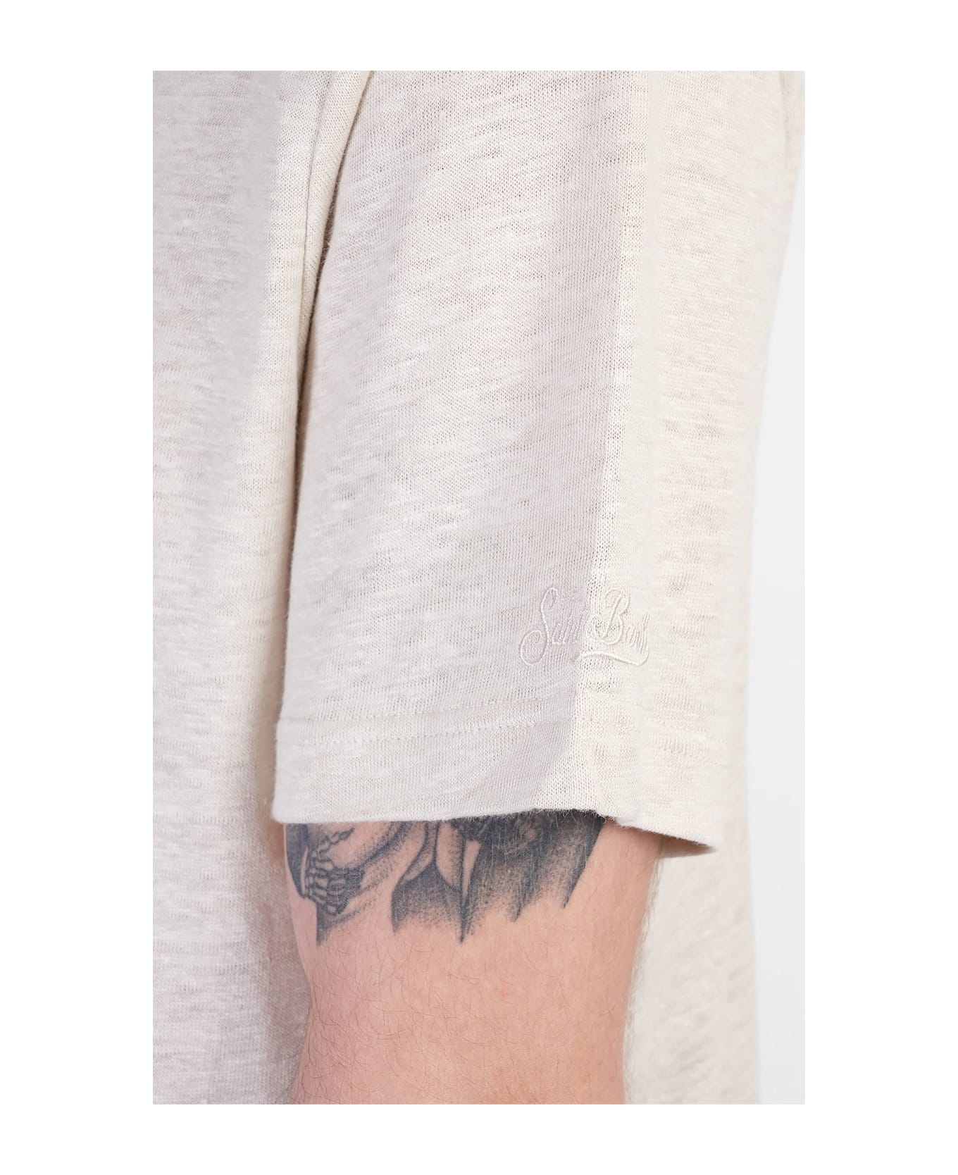 MC2 Saint Barth Brighton Polo In Taupe Cotton - taupe